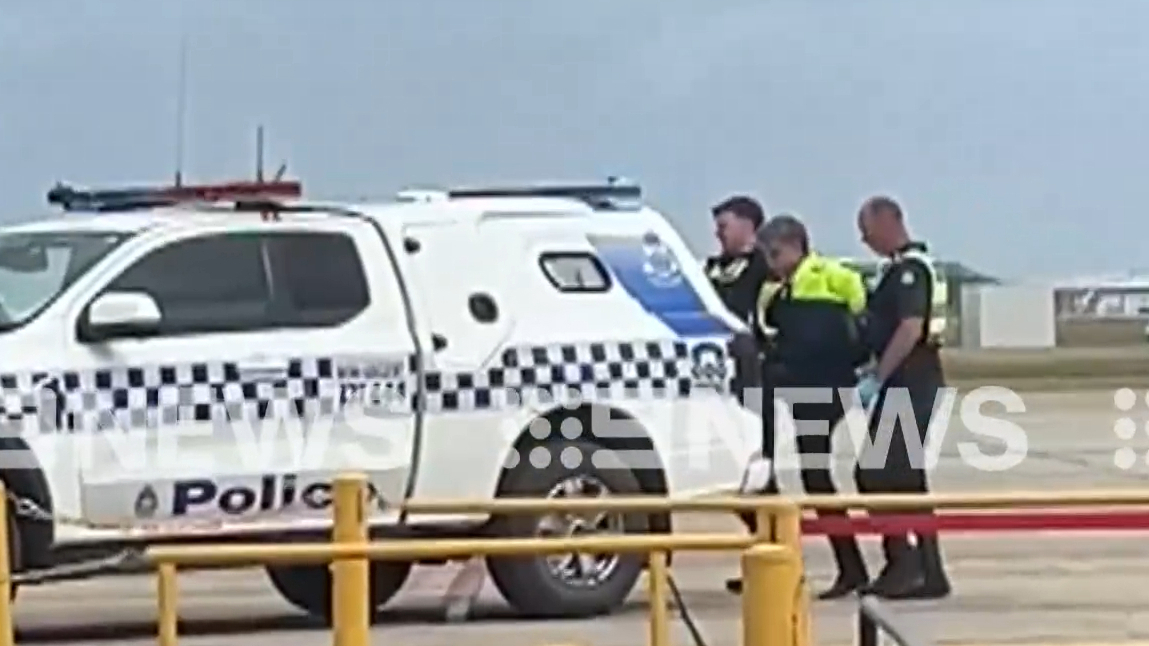 Man arrested at Victorian airport.