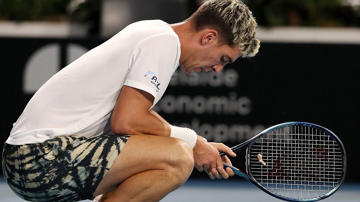 Thanasi Kokkinakis was left to rue what could've been after failing to capitalise on nine break point opportunities in the final set