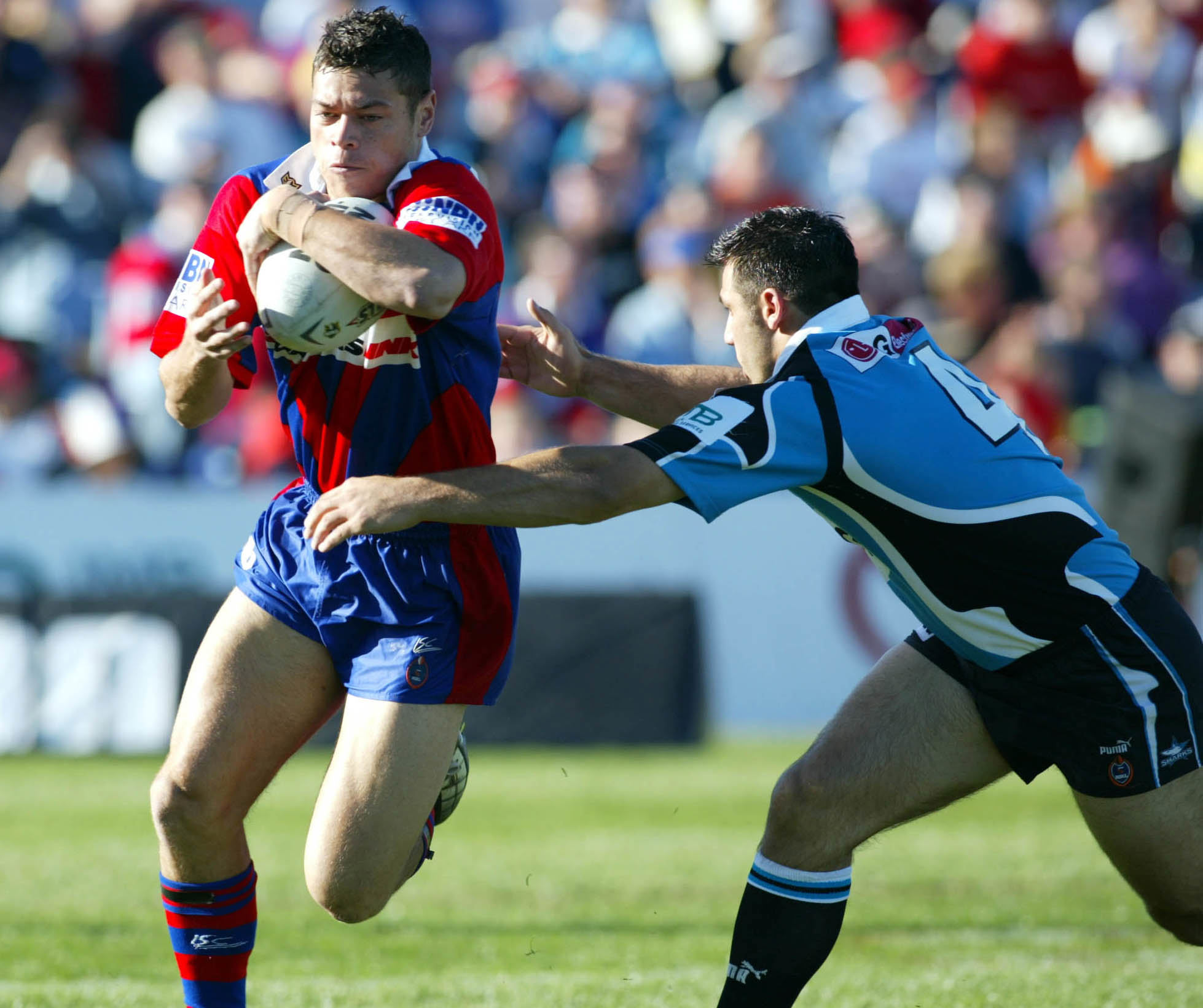 Timana Tahu in action for the Knights in 2002.
