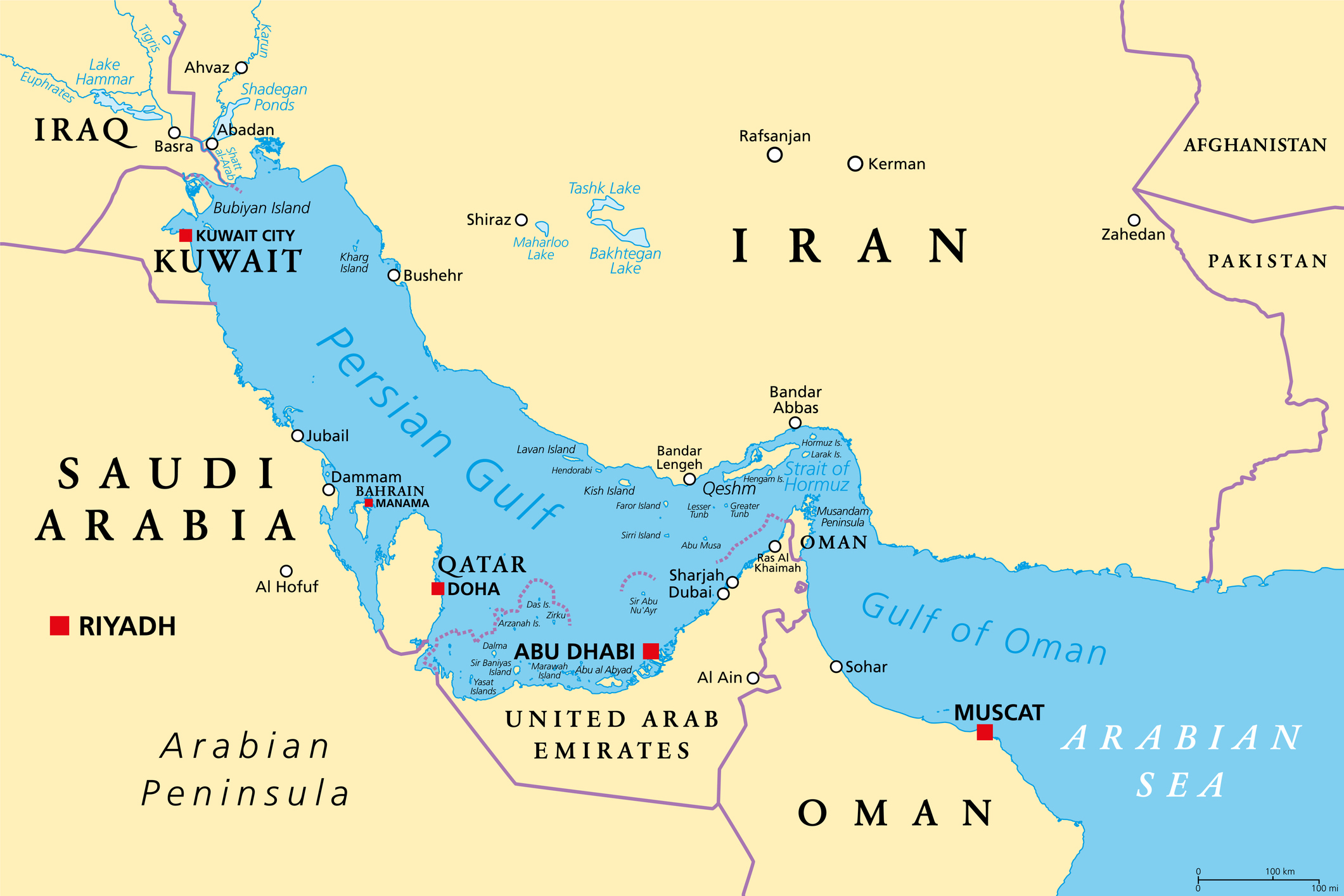 Strait of Hormuz MAP