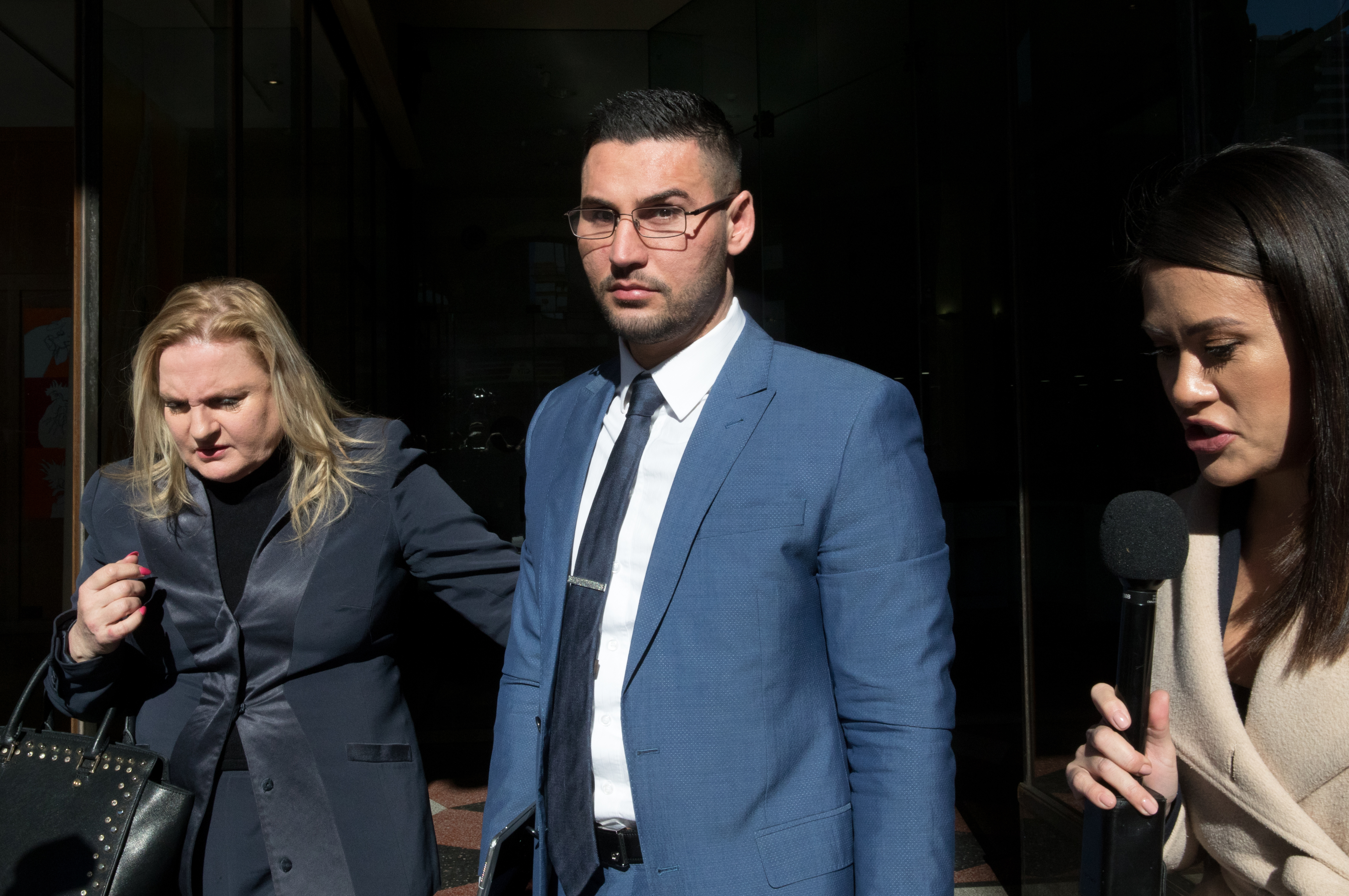 Salim Mehajer, outside Downing Centre Local Court, during a break in his sentencing hearing in Sydney. 22nd June 2018 Photo: Janie Barrett