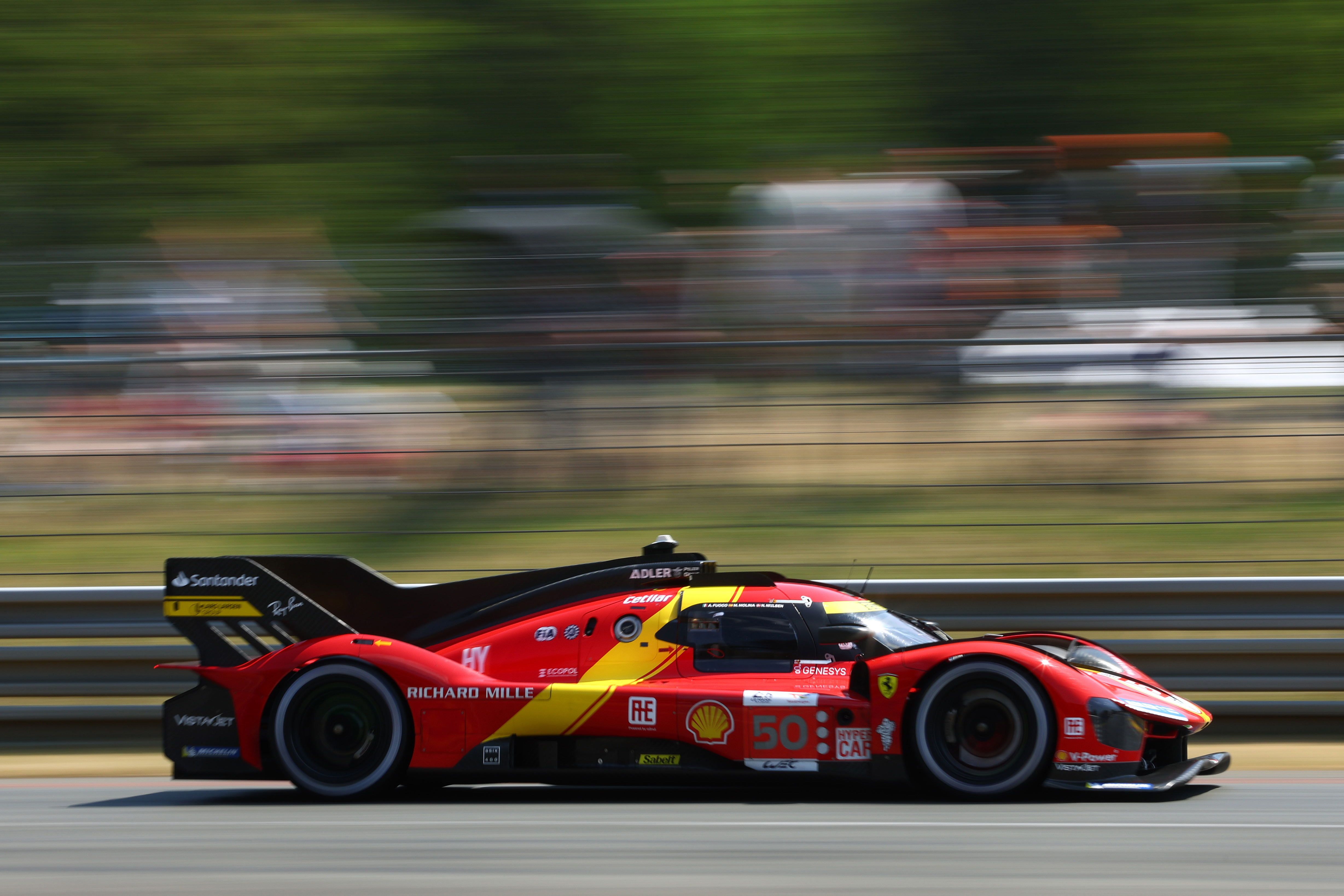 The Ferrari 499P of Antonio Fuoco, Miguel Molina and Nicklas Nielsen.