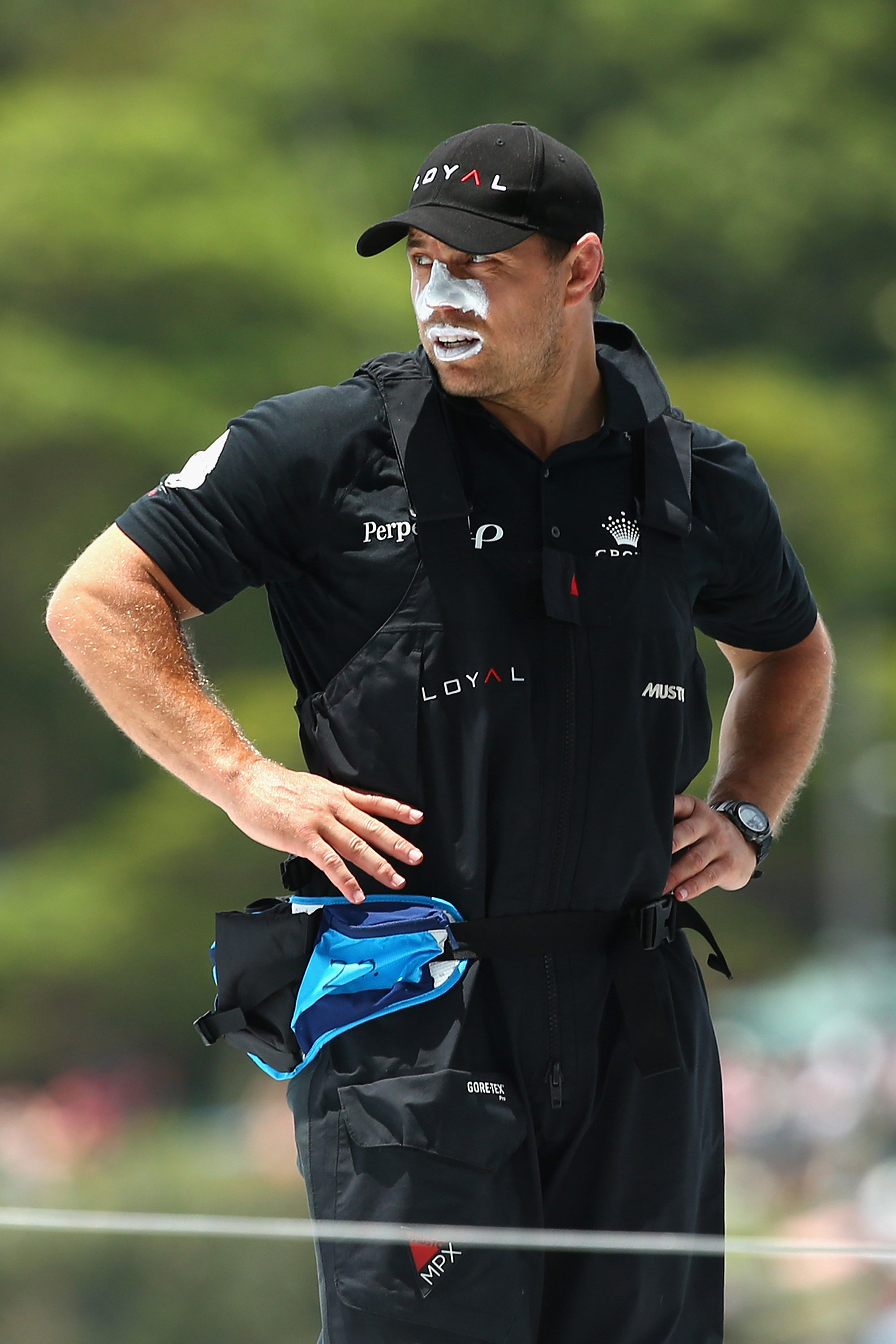 Phil Waugh on board Perpetual Loyal during the 2015 Sydney to Hobart.