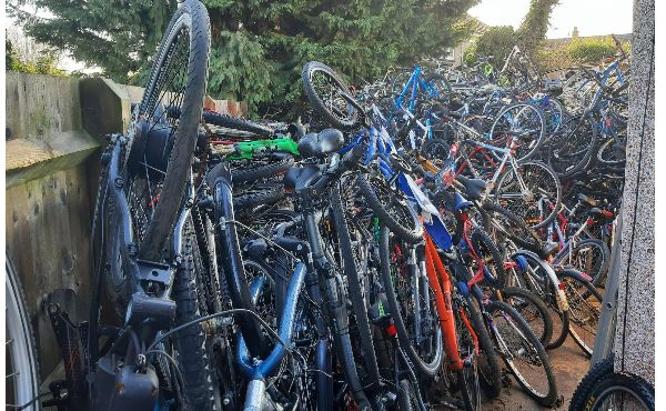 Officers now have the hard task of identifying the owners of the bikes.