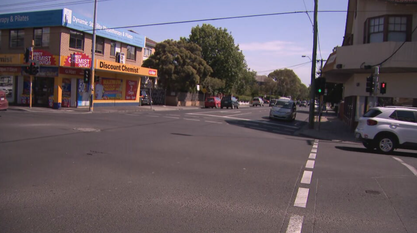 The attack occurred on the corner of Glen Eira Road and Hotham St.