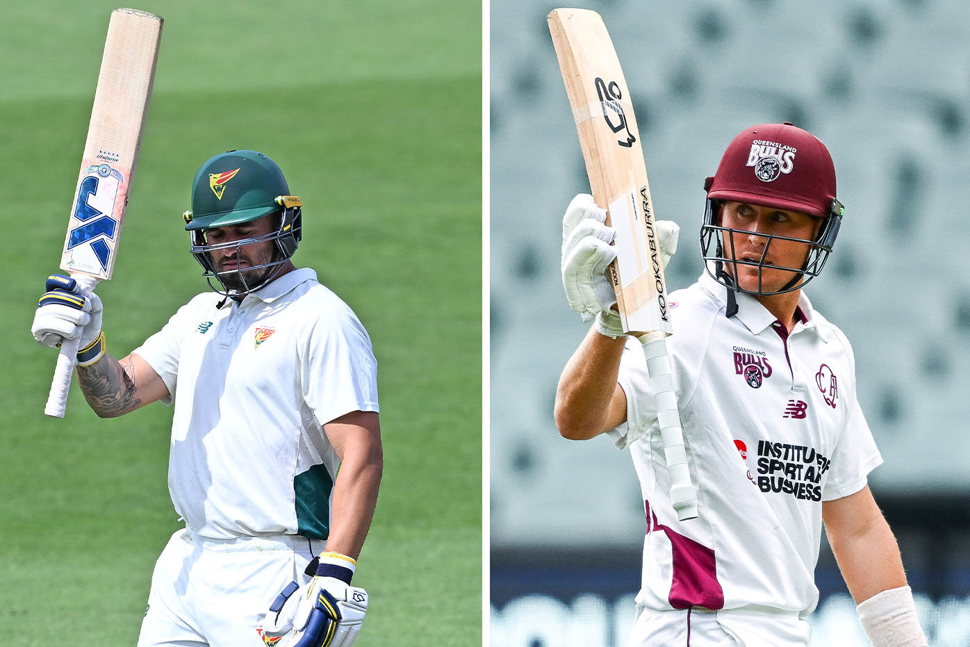 Jake Weatherald (left) and Marnus Labuschagne.