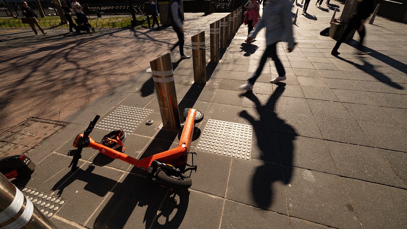 Generic e-scooter pics. Melbourne Council will meet to discuss a scooter ban. Photo by Jason South. 13th July 2024