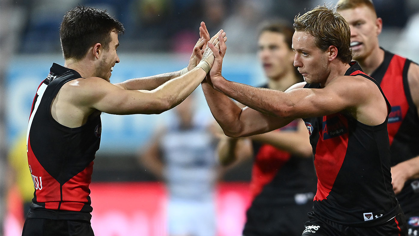Zach Merrett and Darcy Parish