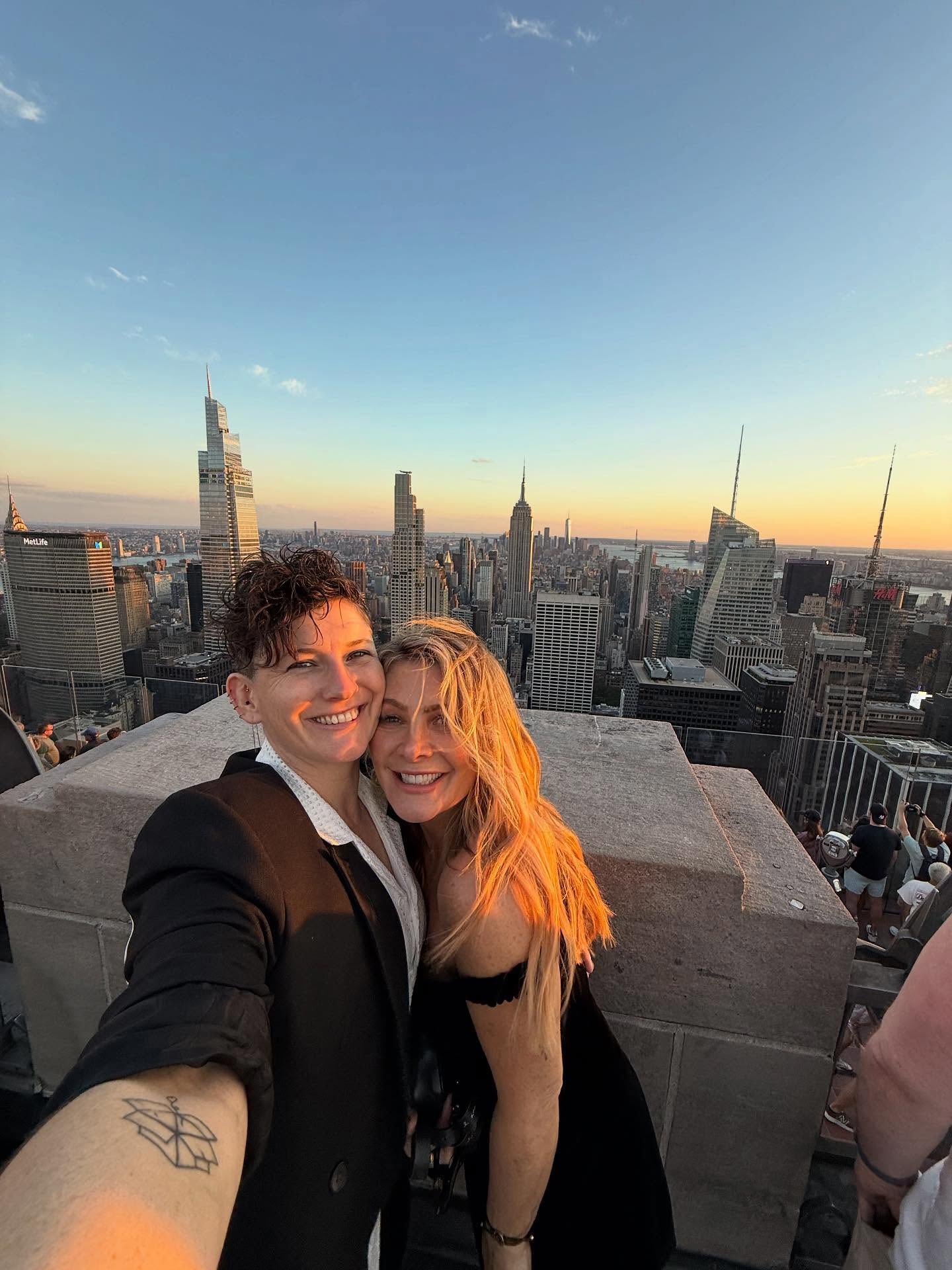 Natalie Bassingthwaite and partner Pip Loth