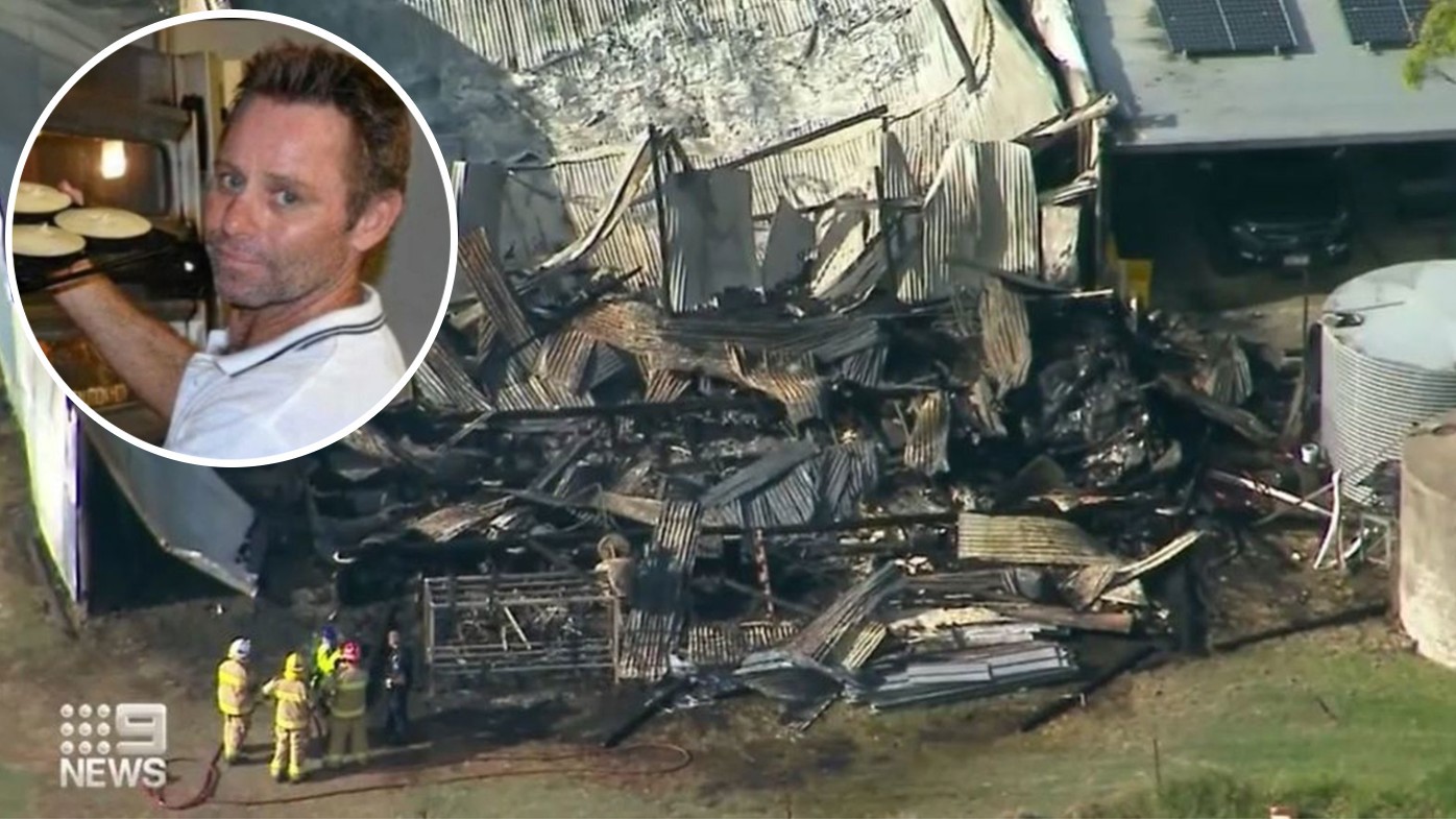 The bodies of Mooney and his daughter were found in the charred remains of the shed.