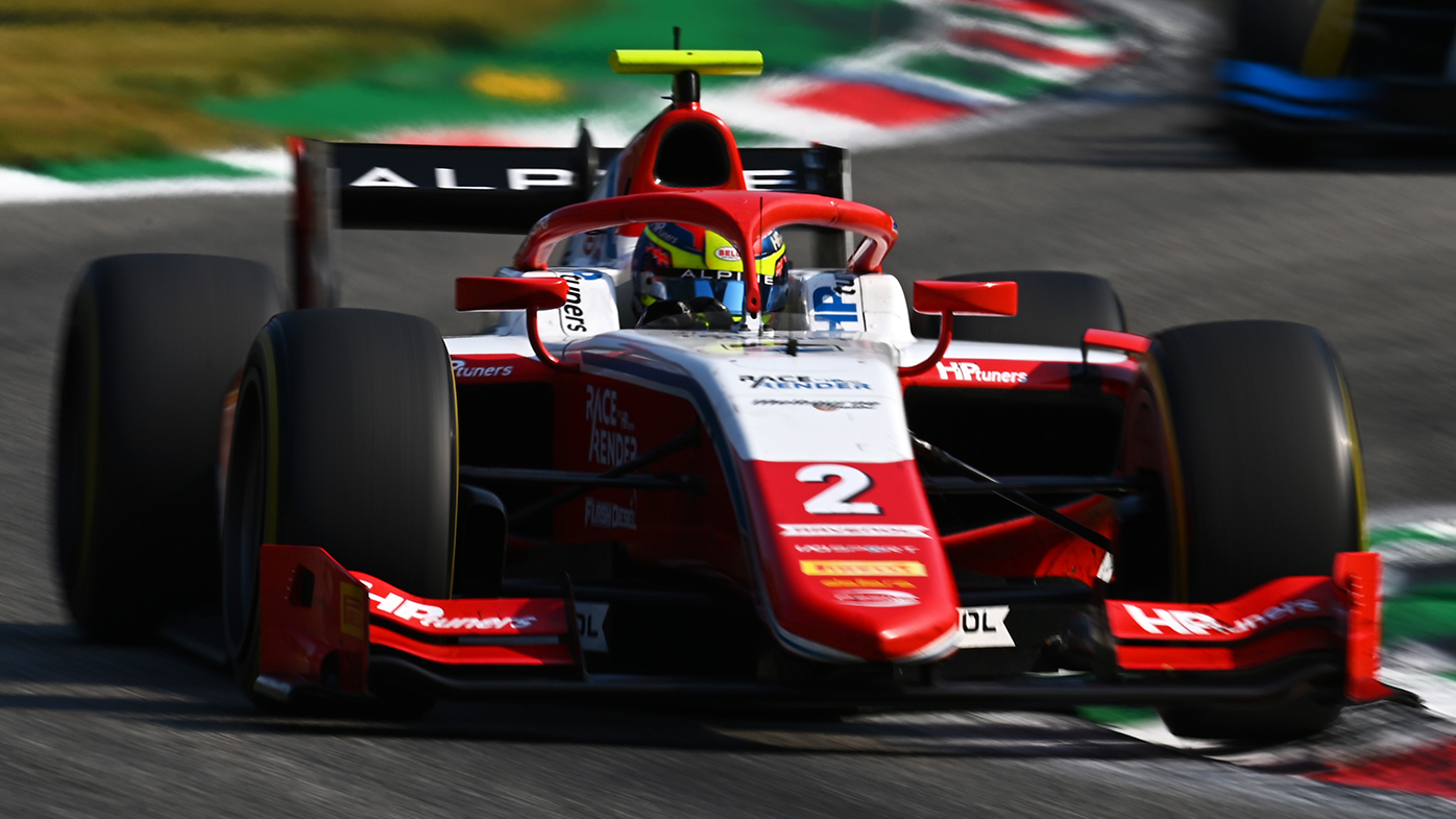 Oscar Piastri on the way to victory at Monza.