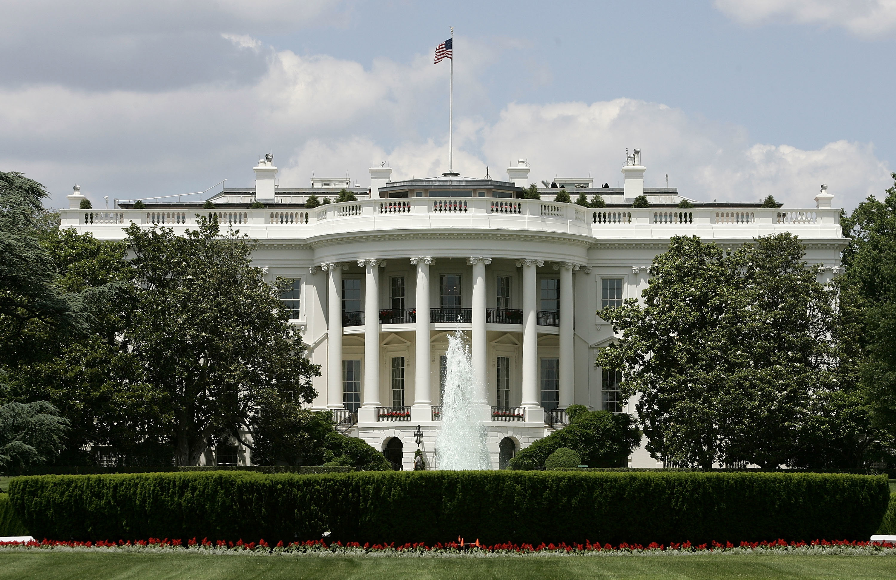 The exterior view of the south side of the White House is seen May 31, 2005 in Washington, DC. 
