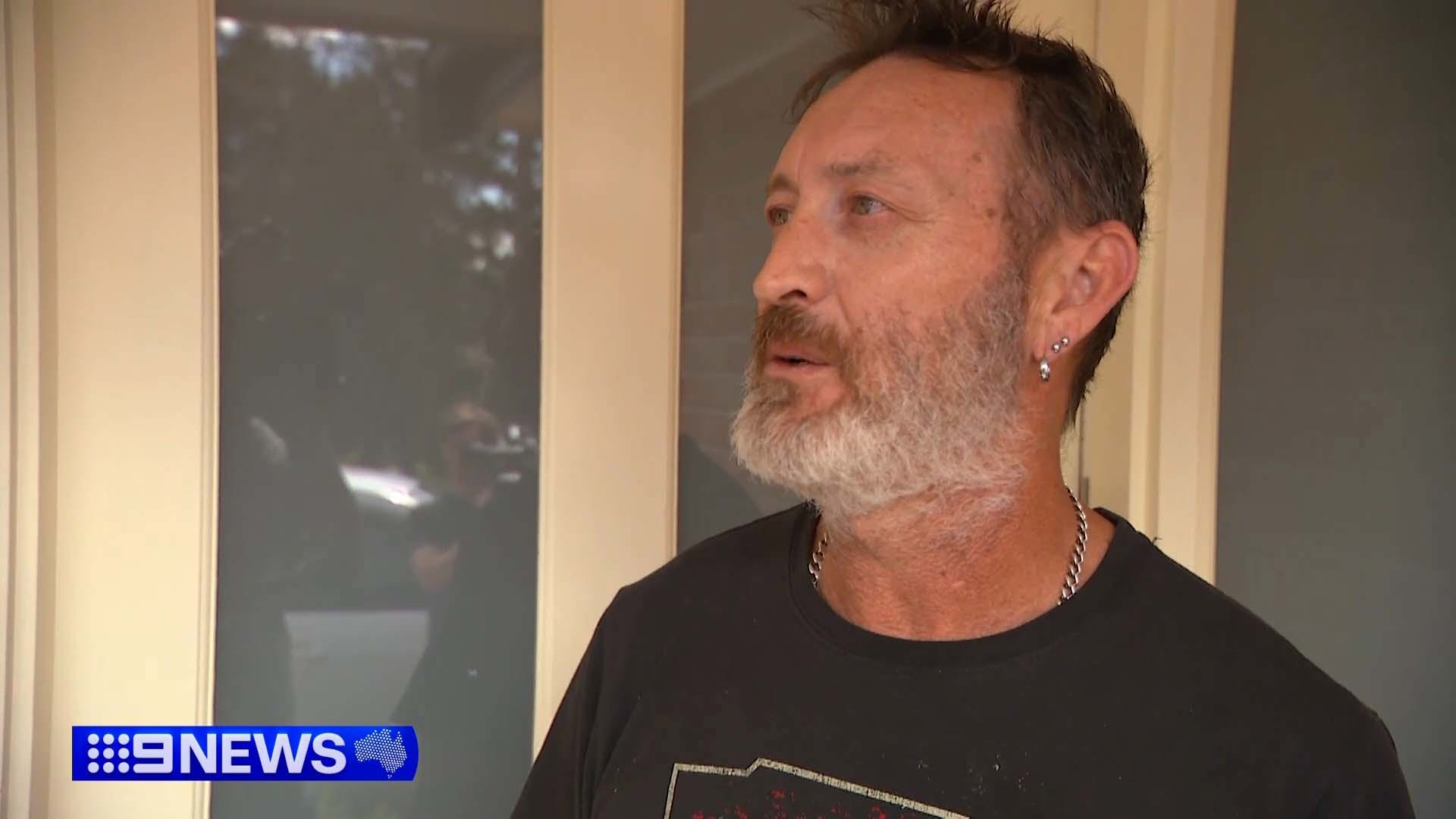 Inside the home was Dan Carden ﻿and his family.He told 9News a recently bought car, a white Ford Territory, was damaged beyond repair.
