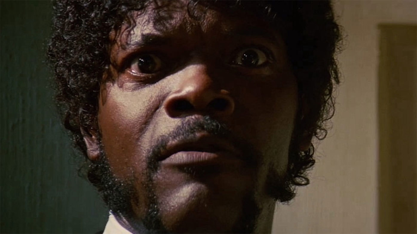 Samuel L Jackson in Pulp Fiction.