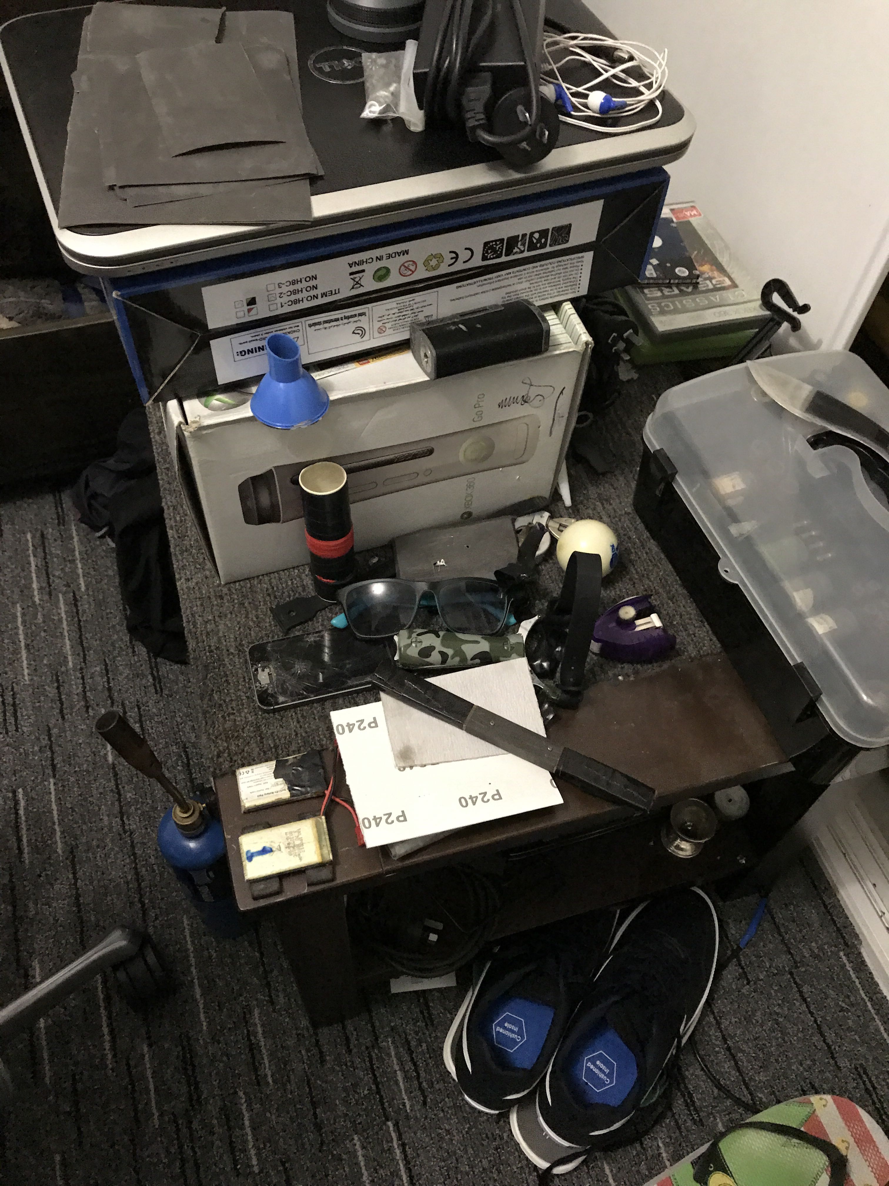 During the search of the man's home, officers located two laptops, an iPad and five USBs, allegedly containing child abuse material.