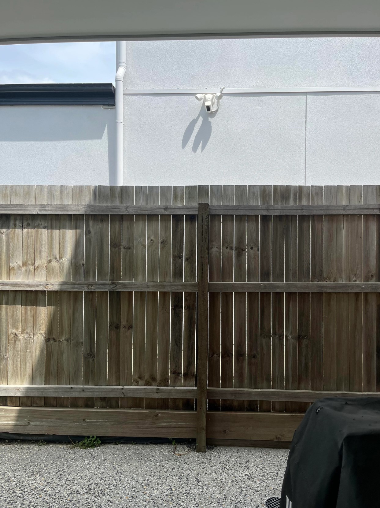 An Australian homeowner has recently installed a security camera that points directly into their neighbour's backyard over the fence.