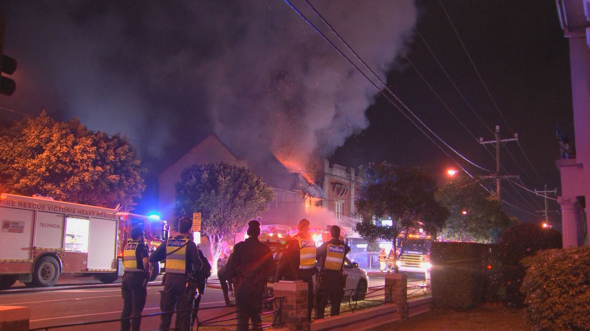 A fish and chip shop in Melbourne's Glen Iris has been gutted by flames this morning.