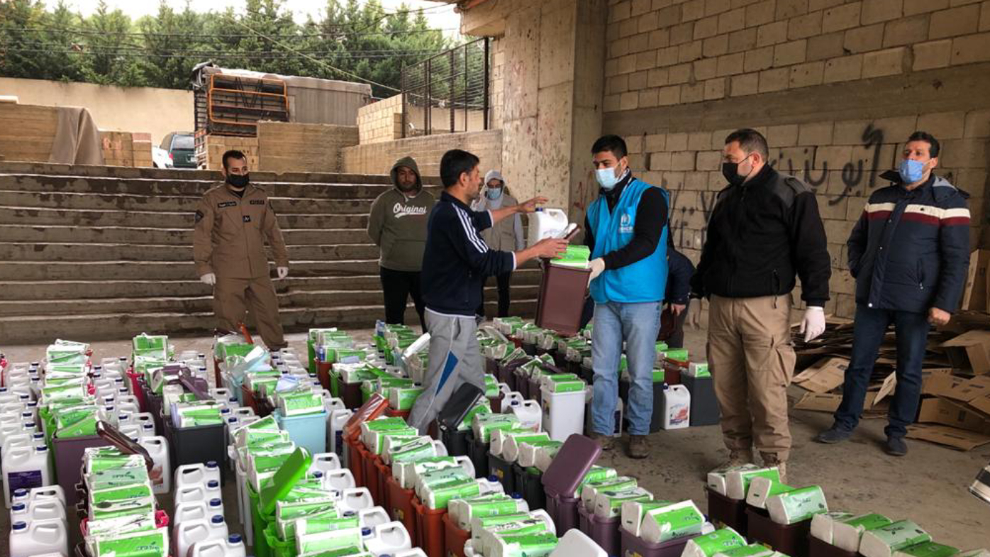 UNHCR protective and hygiene equipment distribution