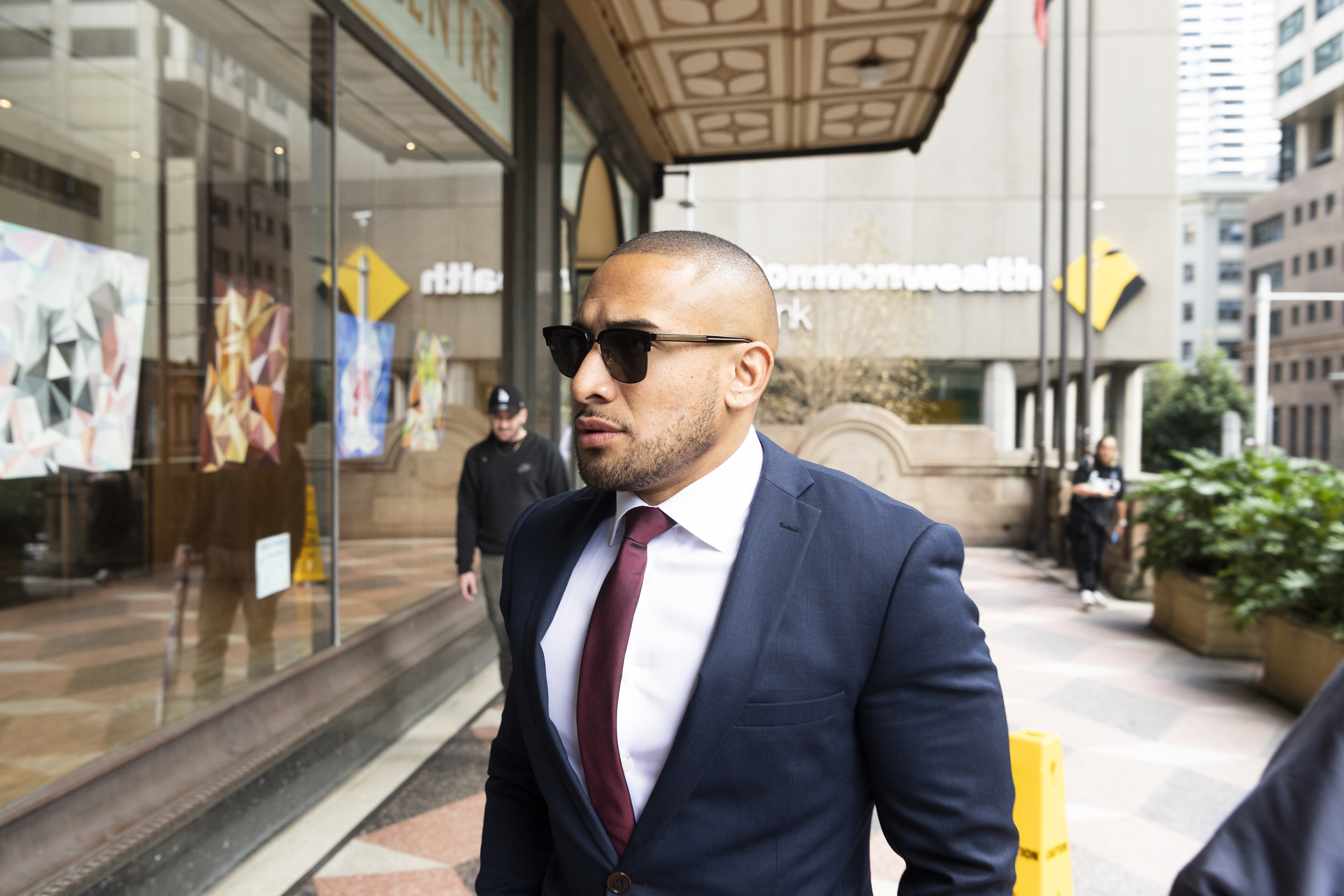 Jamil Hopoate arriving at Downing Centre Local Courts.