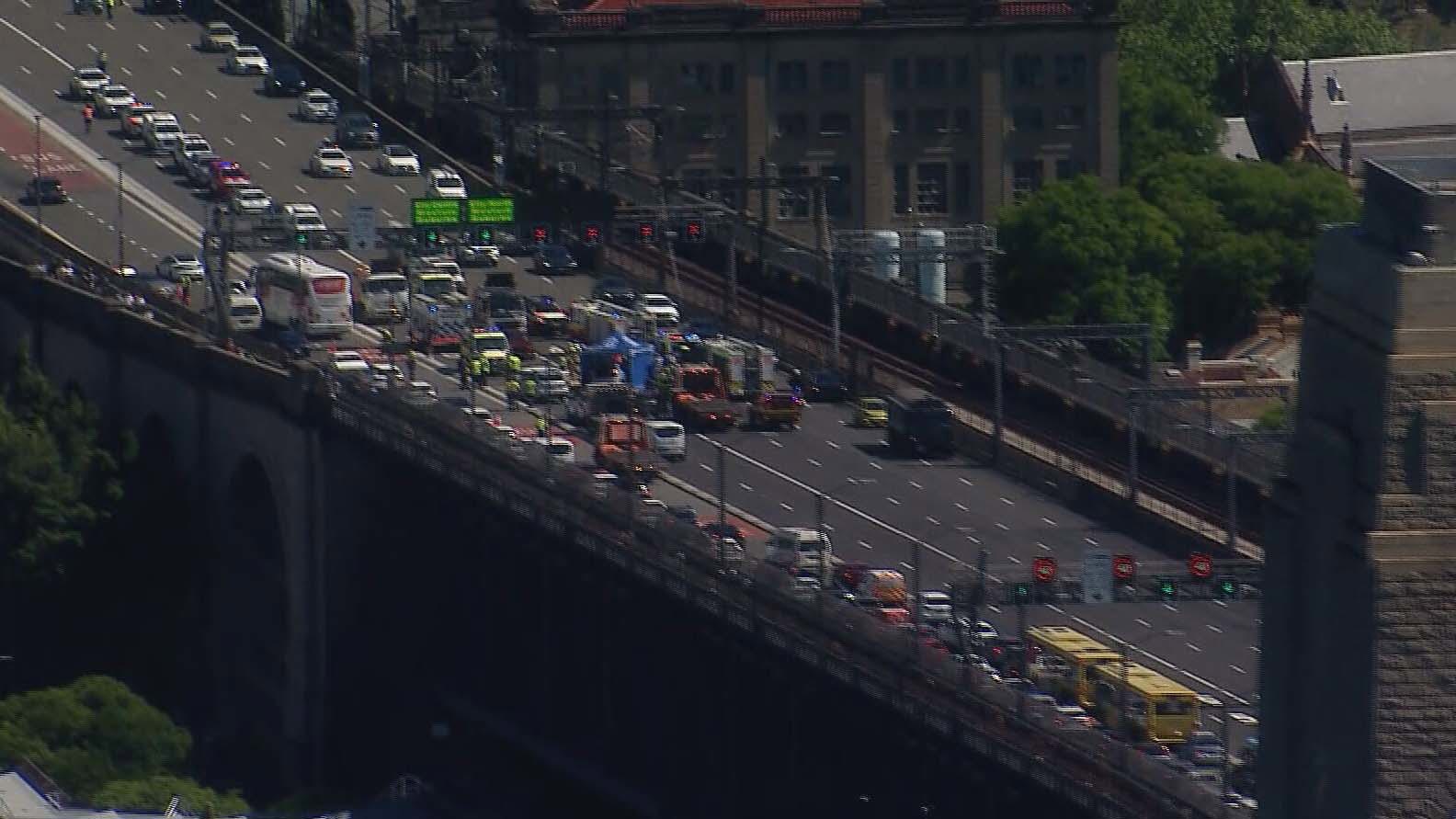 Friends of a truck driver who died in a horror crash on Sydney Harbour Bridge are calling for better road safety on the iconic landmark.Jamal Choukri, 44, died in the head-on crash on Thursday last week when a car in the opposite direction suddenly veered into his lane.
His best mate Soufiane Aguelmous told 9News Choukri was a hard-working and well-loved member of the community.