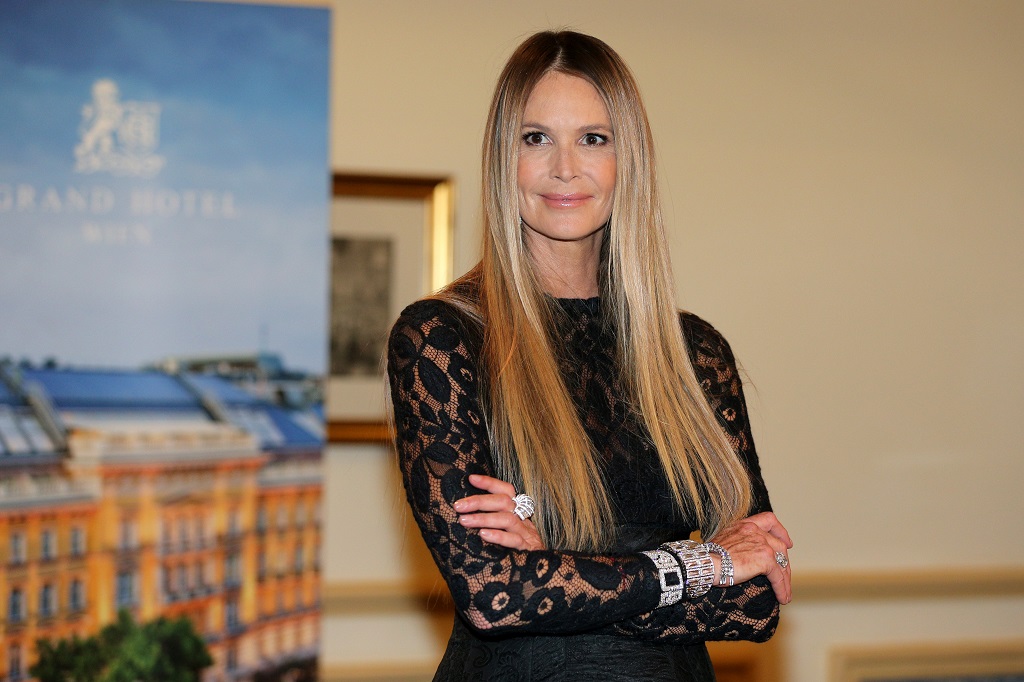 Elle Macpherson during the photocall prior the Opera Ball Vienna ( Wiener Opernball ) at Grand Hotel on February 28, 2019 in Vienna, Austria. 