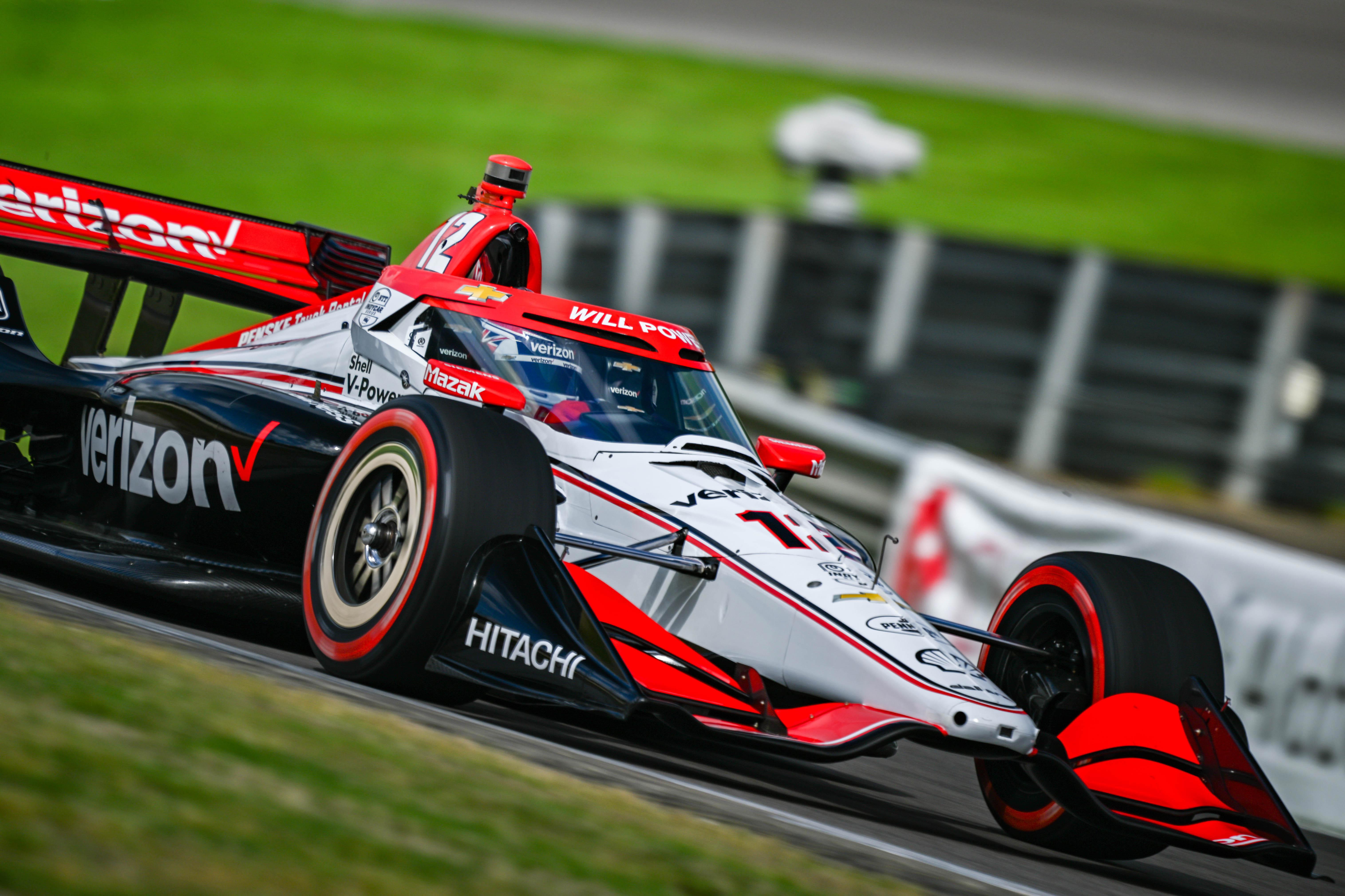 Will Power on track at Barber Motorsports Park, where he finished second.