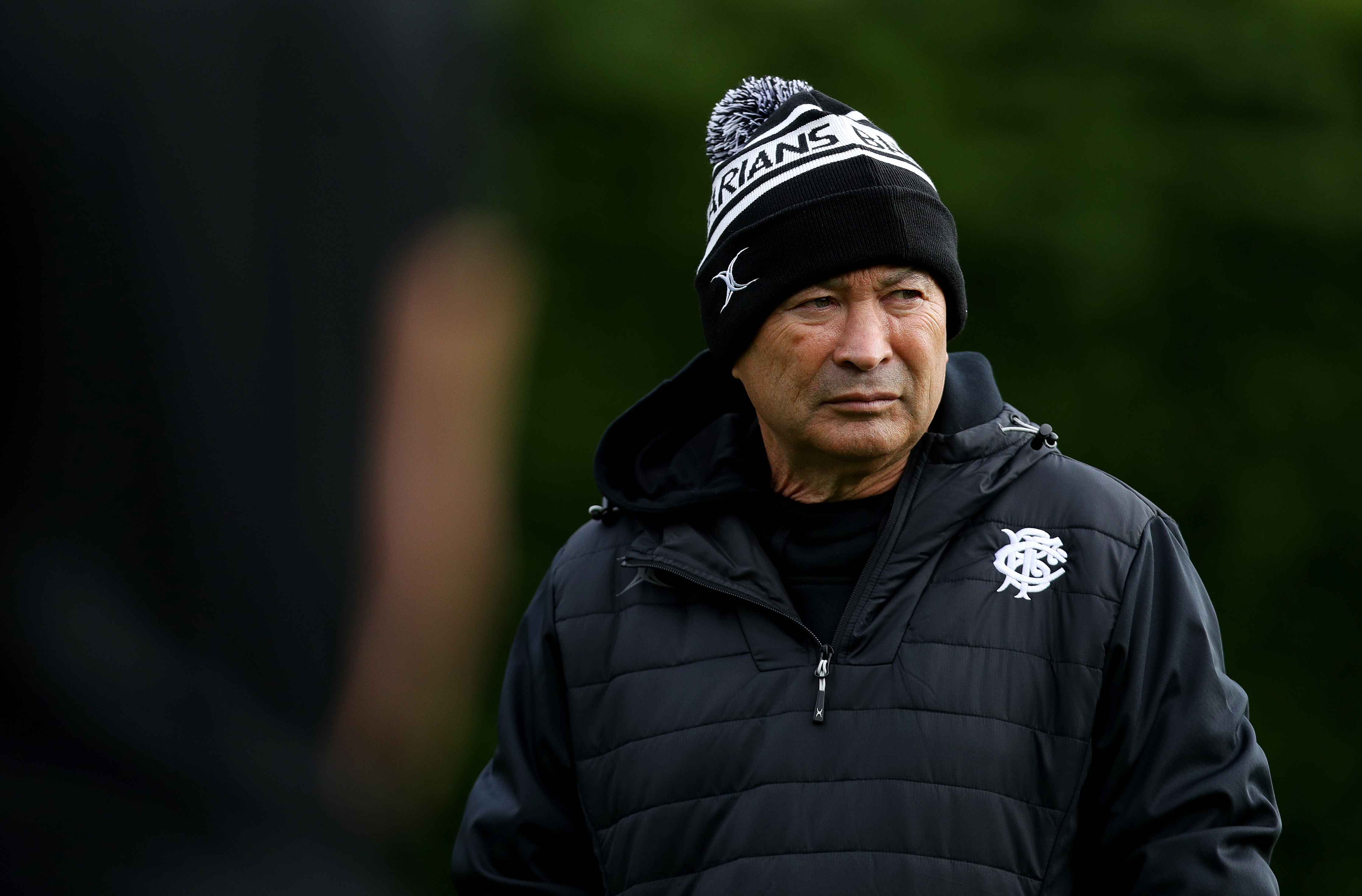 Eddie Jones during Barbarians training at Sophia Gardens in Cardiff.