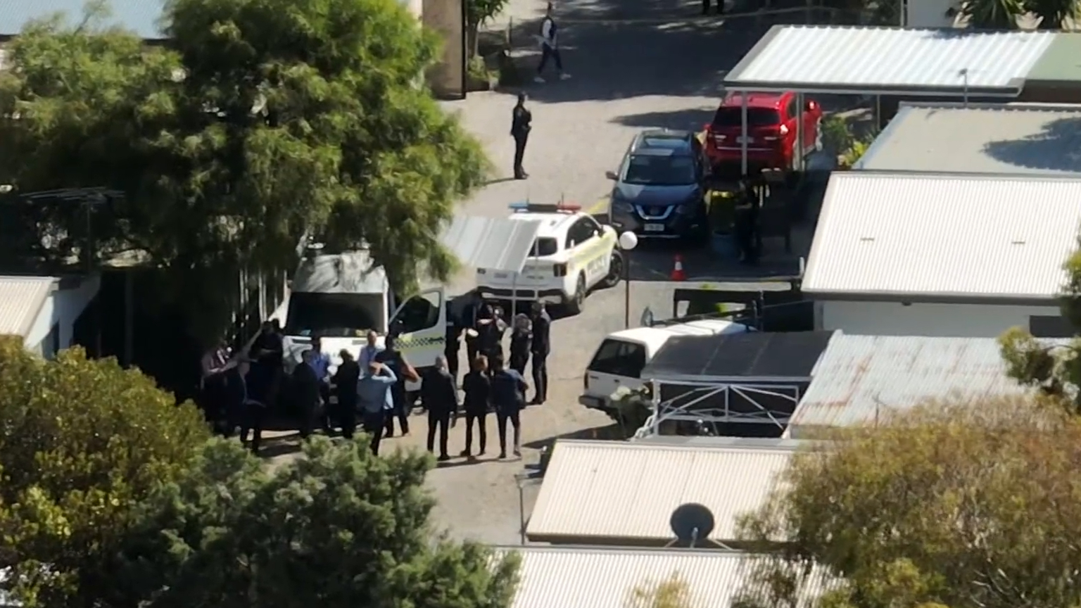 Residents at the park were taken aback by the strong police presence at the park yesterday