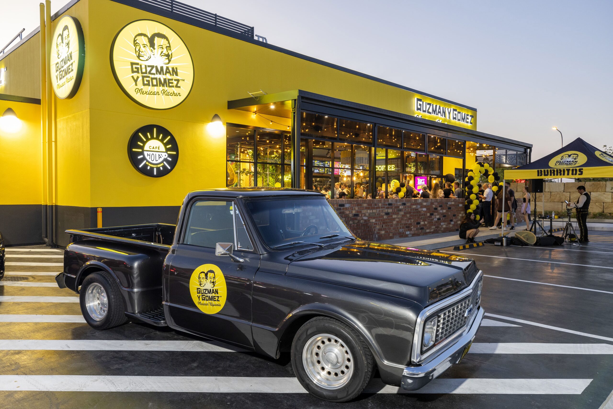 The Guzman y Gomez restaurant at Ripley, southwest of Brisbane.