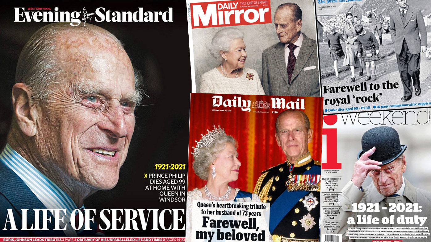 Prince Philip Death Uk Newspaper Front Pages Show How Media Reacts To