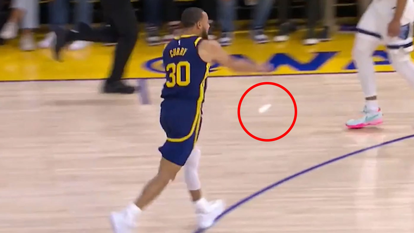 NBA news 2023 Stephen Curry ejected for mouthguard throw video, Golden