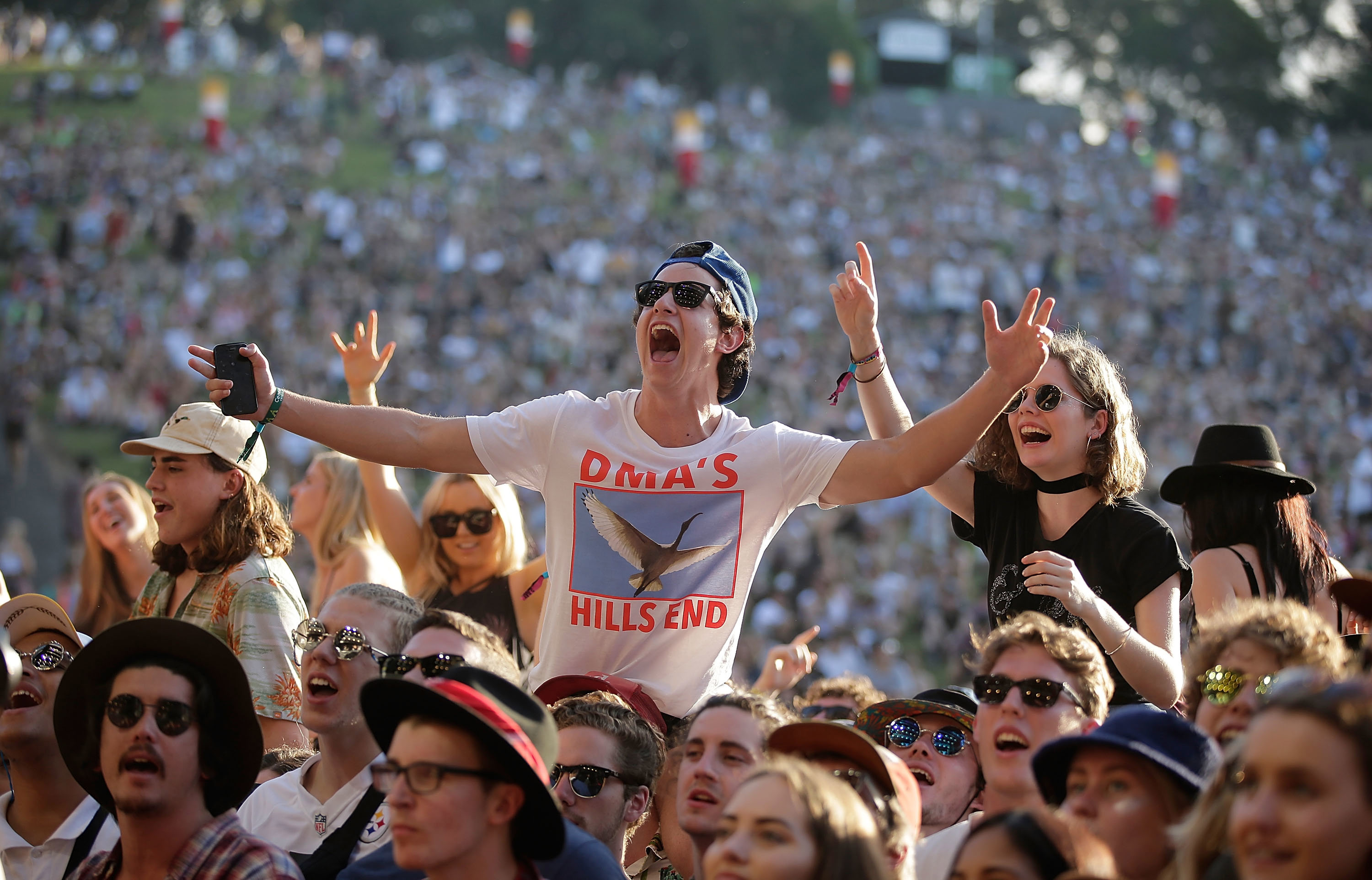 Fans during Splendour in the Grass 2016 on July 22, 2016 in Byron Bay, Australia.