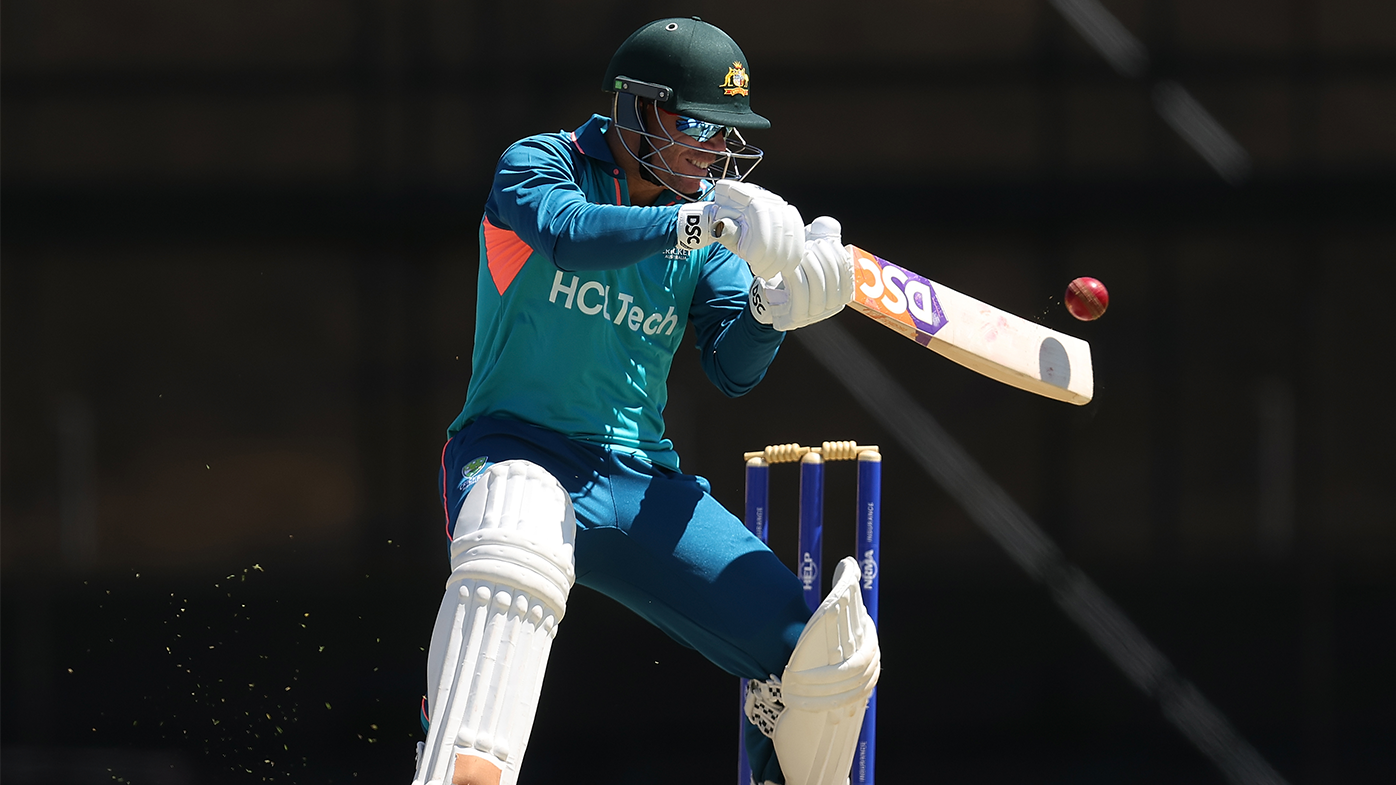 David Warner bats during a training session in Perth ahead of the first Test against Pakistan.