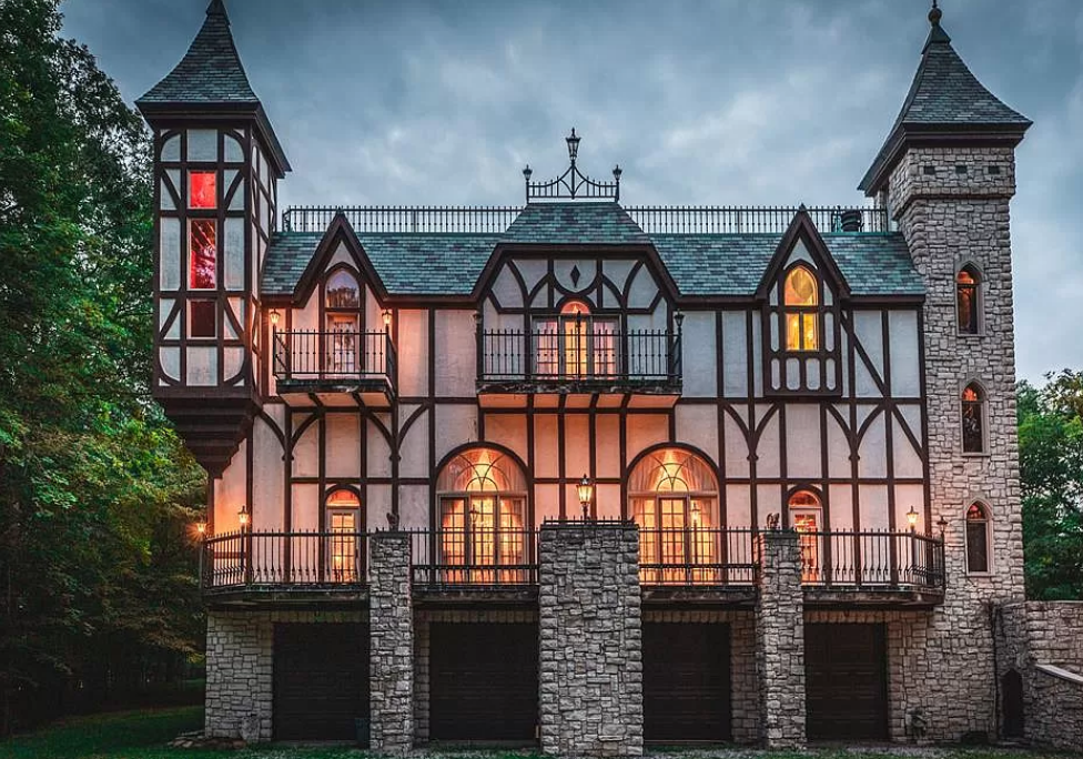 Medieval castle in Rochester, Minnesota with its own pub and secret rooms could be yours for $3.6million. 