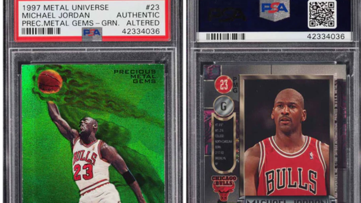 Michael Jordan 1997-98 Precious Metal Gems card - No.6/10