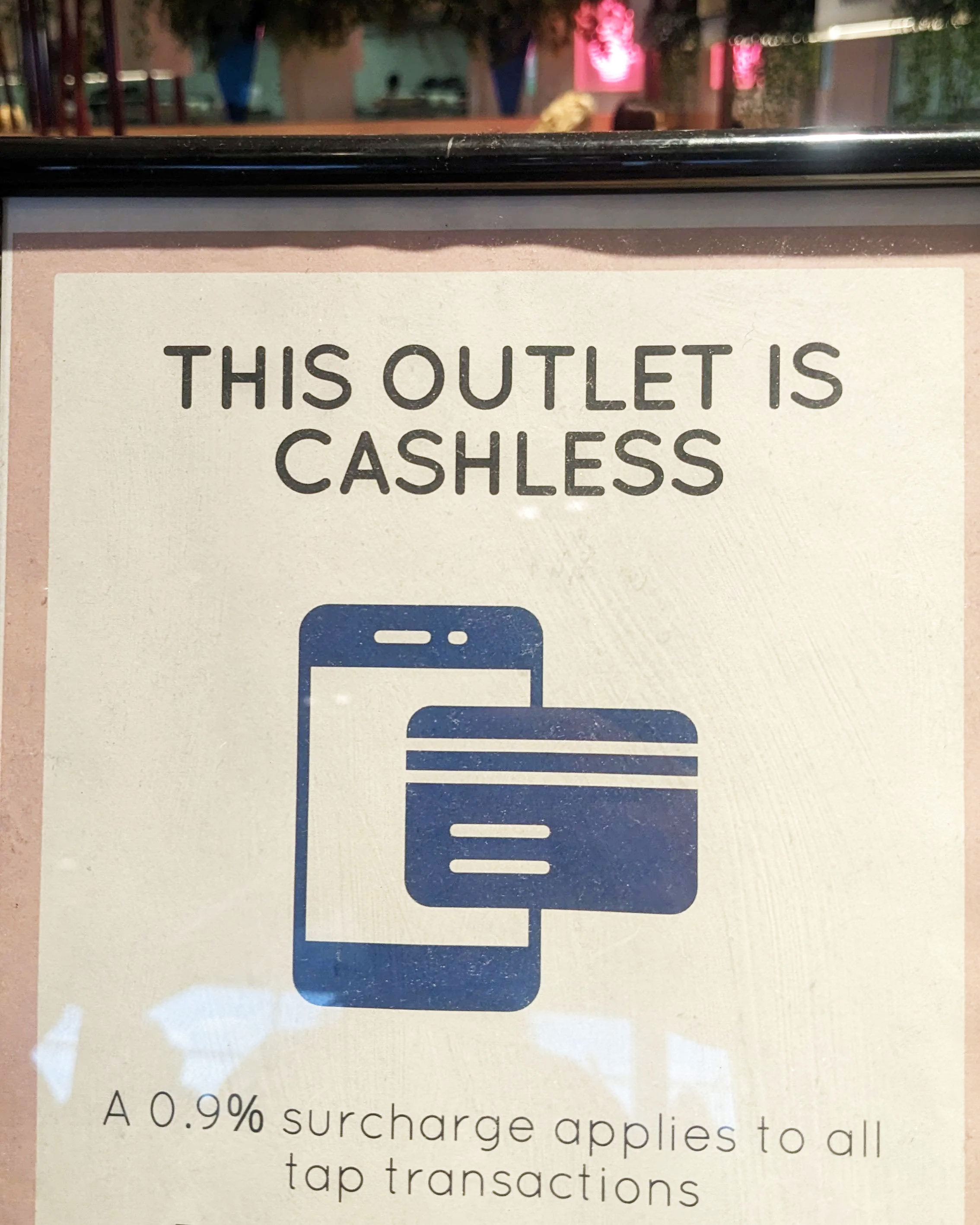 Using cash can save you money by helping to avoid surcharges.