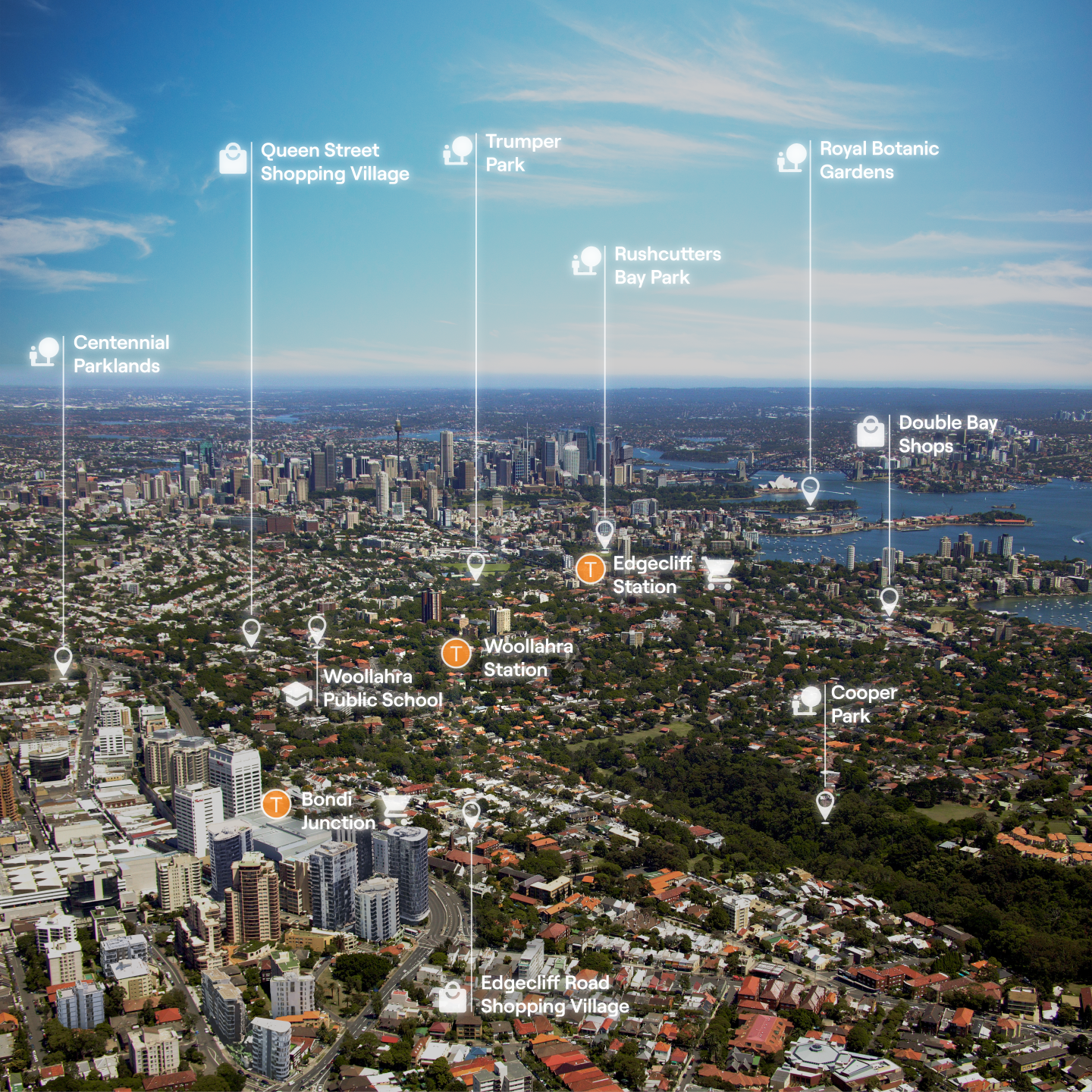 Infographc Woollahra train station