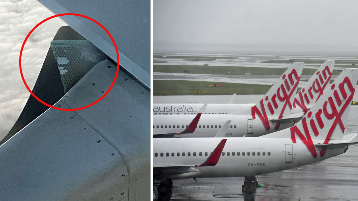 The loose flap on the plane's wing was an engineering, not a safety issue, Virgin Australia said.