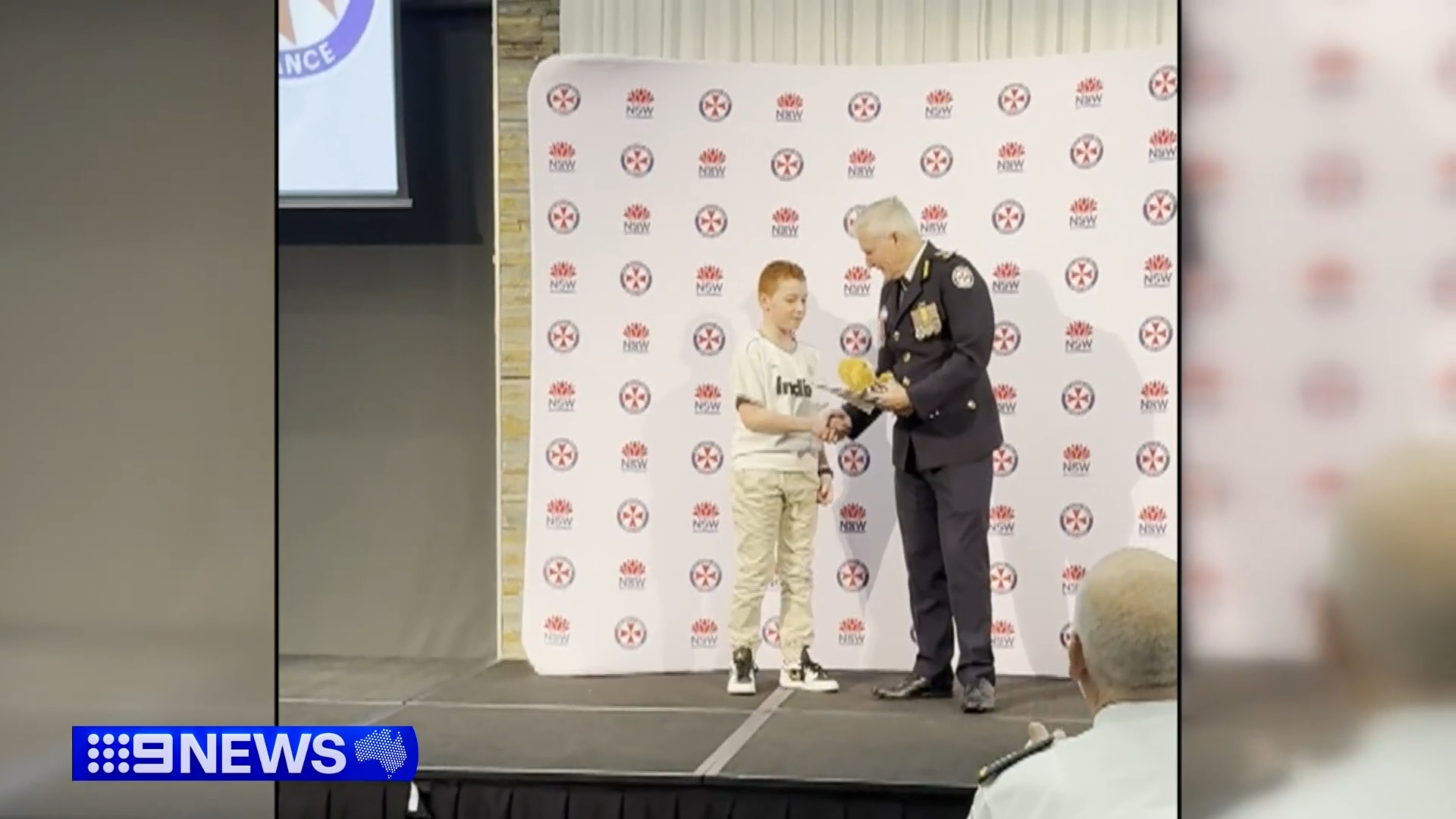 Jayden received a bravery award from Ambulance NSW for his heroic actions.