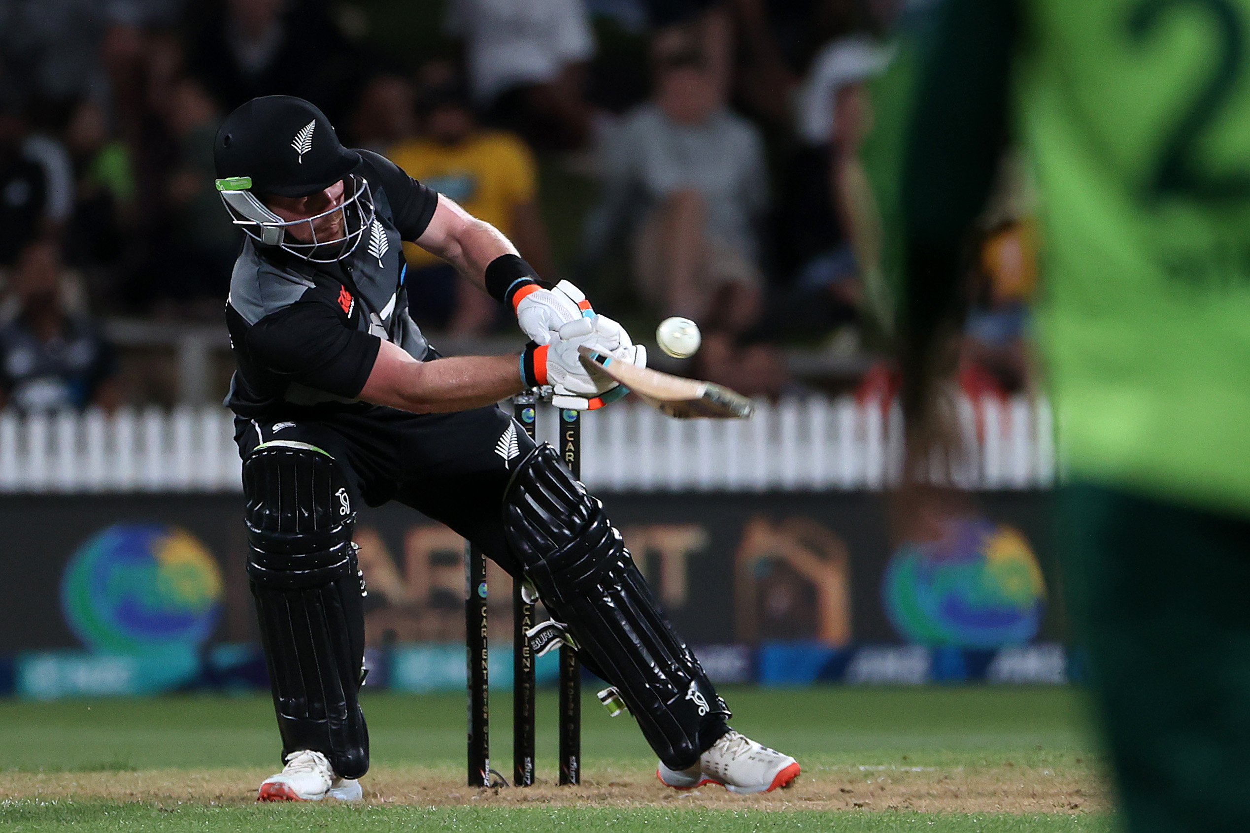Tim Seifert of New Zealand during game two.