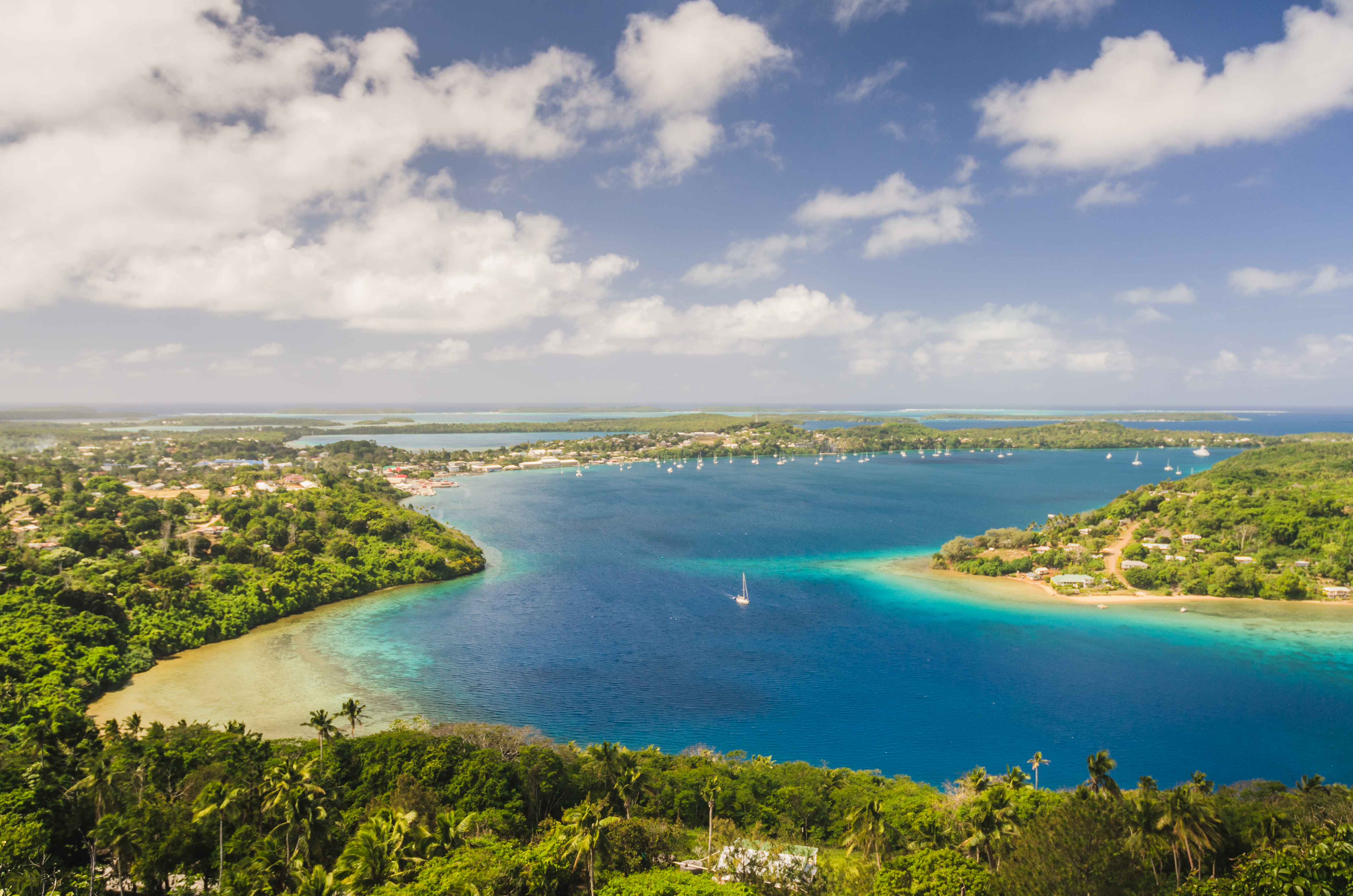 Kingdom of Tonga viewed from above