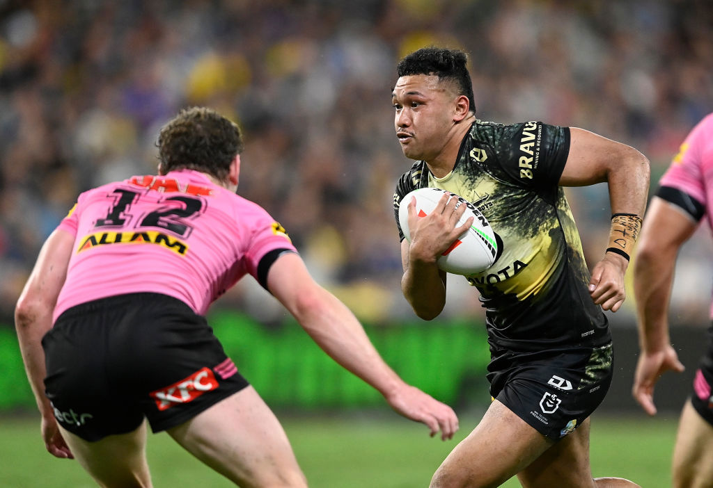 North Queensland second-rower Kulikefu Finefeuiaki. 