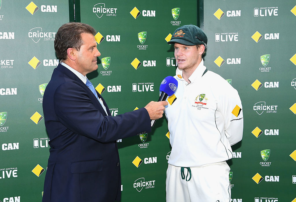 Mark Taylor interviews Steve Smith in Melbourne.