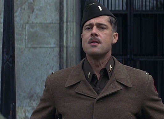 Quentin Tarantino's controversial 2009 war adventure Inglourious Basterds turned the Pittster into the moustached Nazi hunter Lieutenant Aldo Raine.