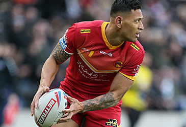 Israel Folau in Catalans uniform (Getty)