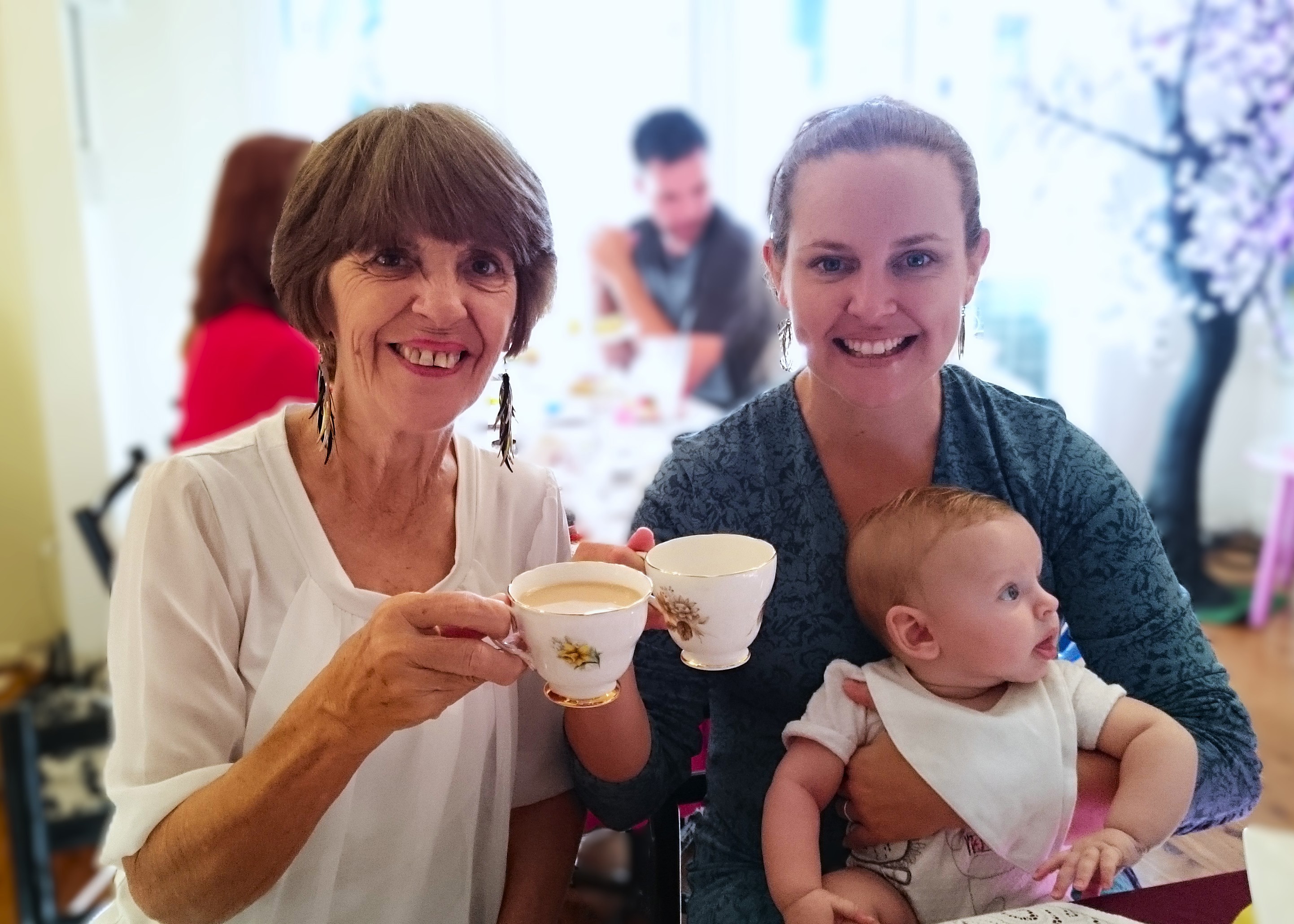 Angie celebrating her first Mother's Day with her mum Helen in 2015.