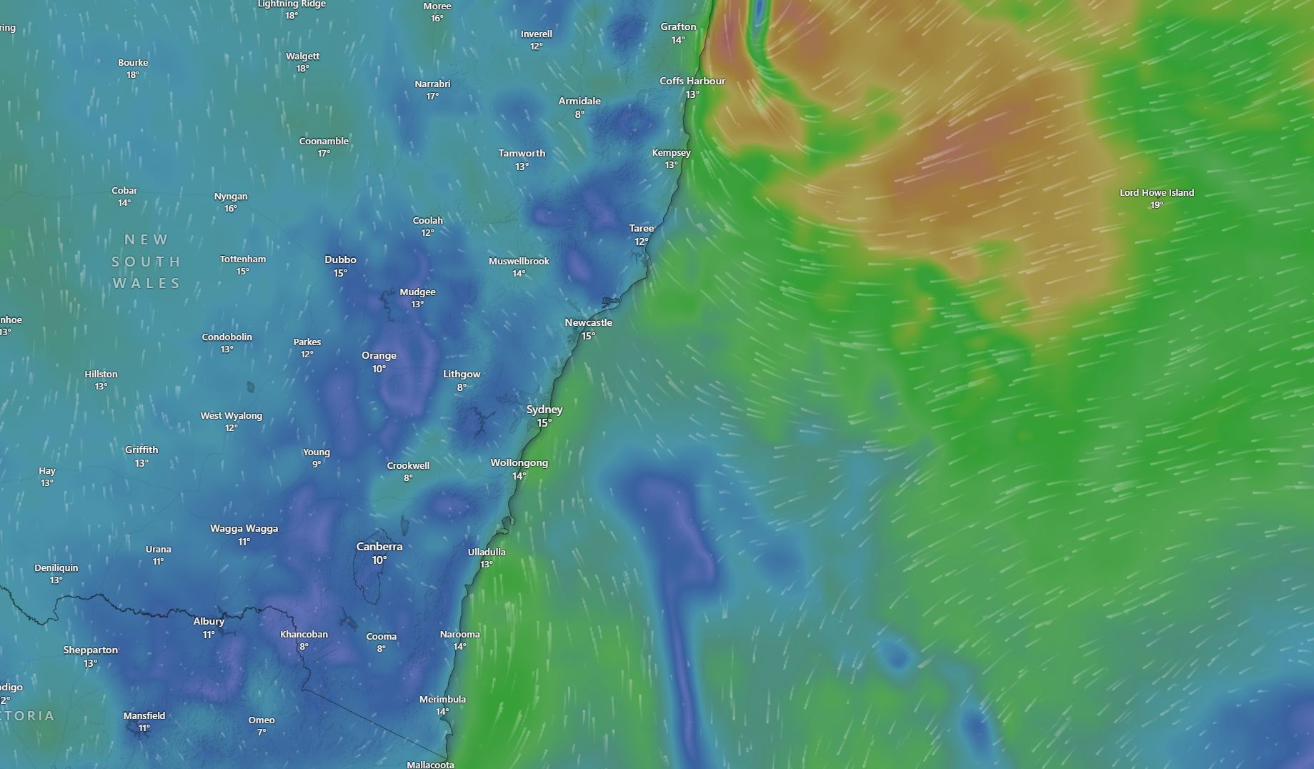 Storm brewing off NSW east coast