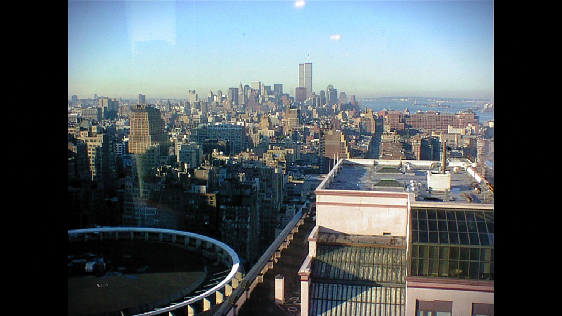 Stafford took this photo, showing the twin towers still standing, on the morning of the attack.