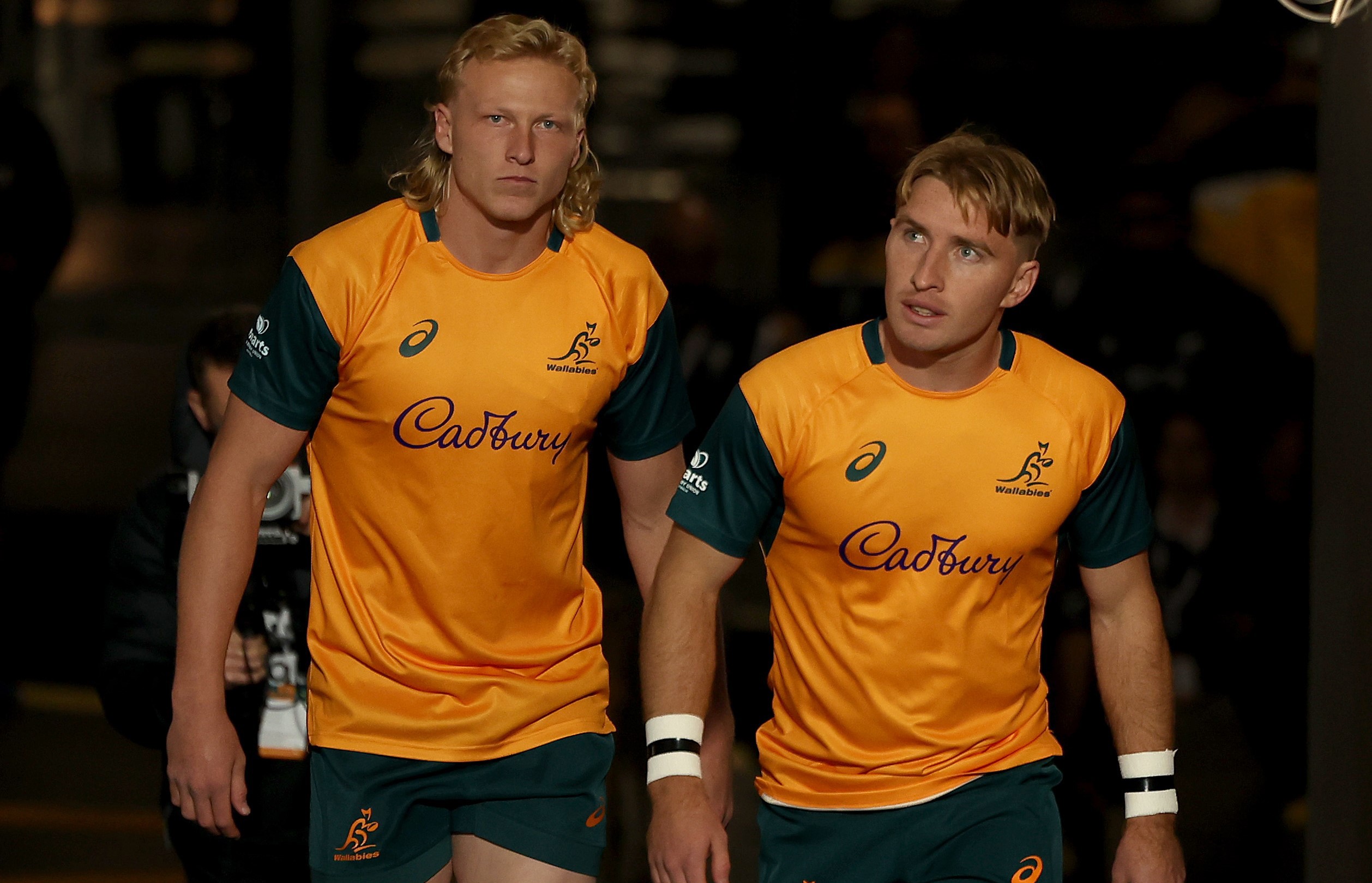 Carter Gordon and Tate McDermott at the Melbourne Cricket Ground.