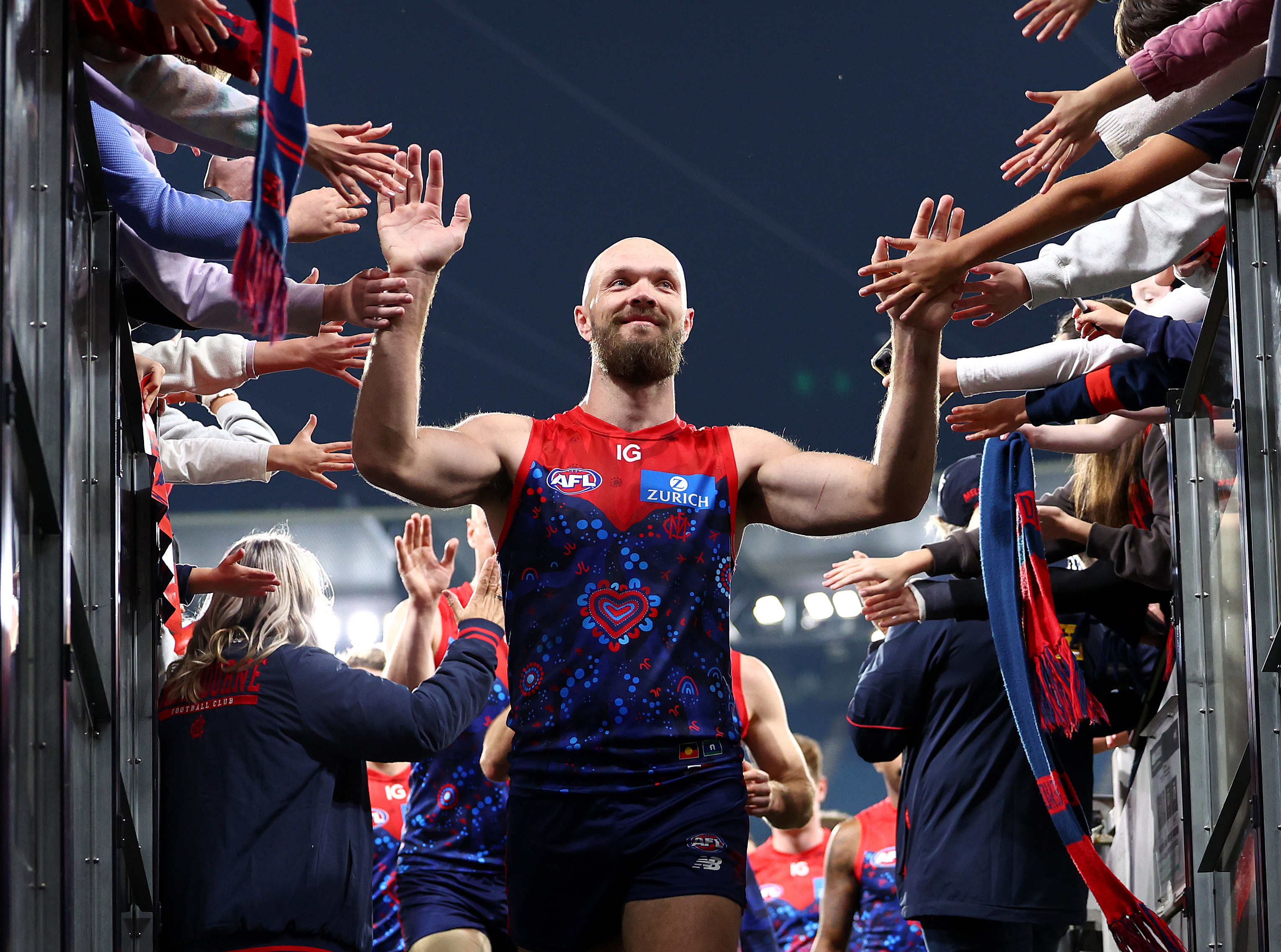 Max Gawn carved up Saints ruckman Rowan Marshall in round 11.